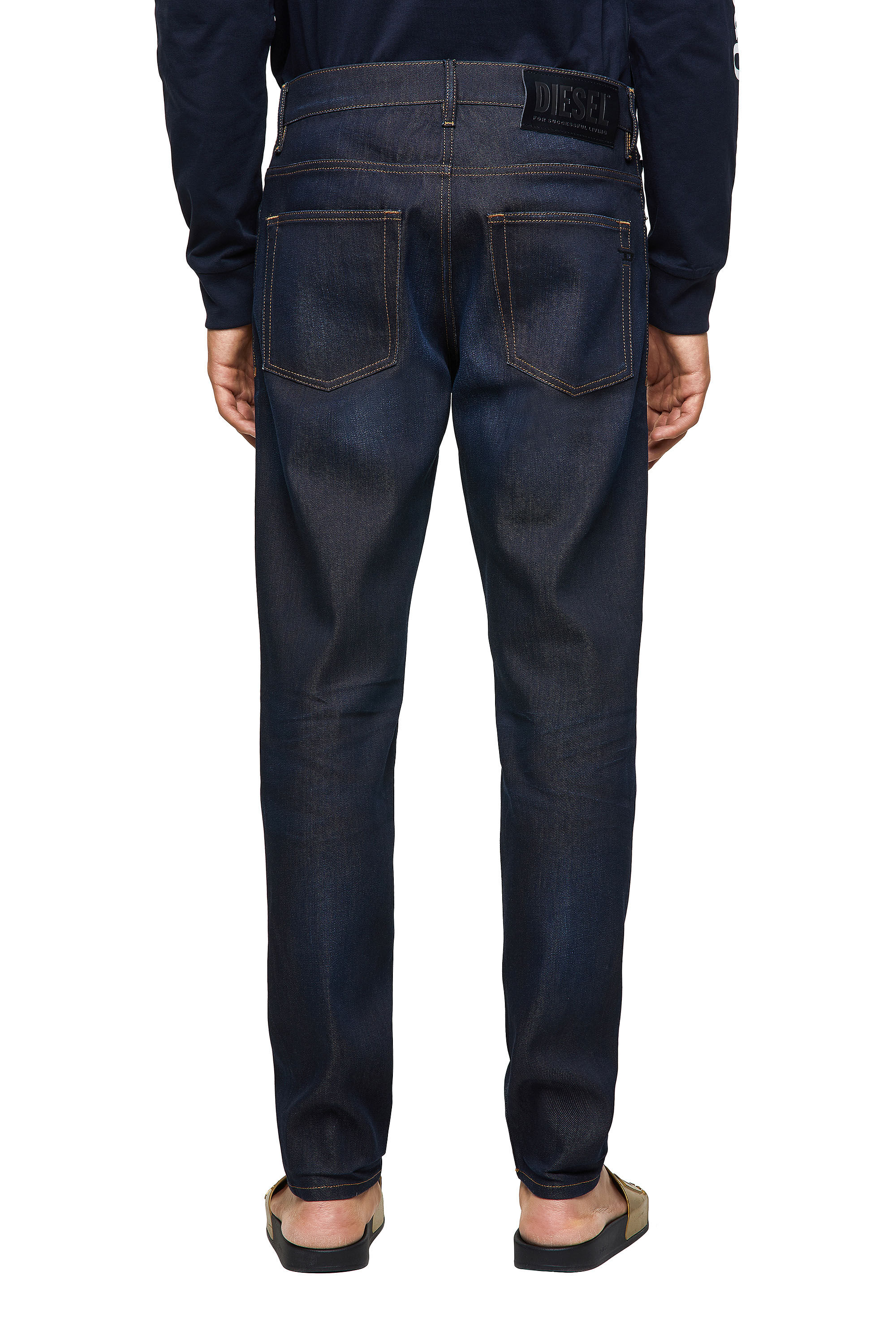 Diesel - 2005 D-FINING 09A45 Tapered Jeans, Azul Oscuro - Image 3