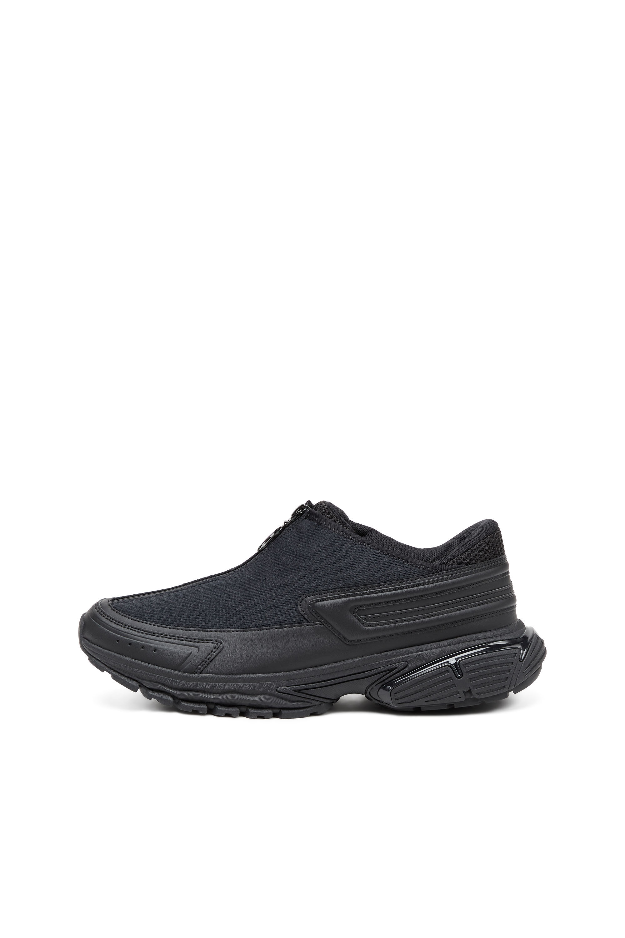 Diesel - S-SERENDIPITY PRO-X1 ZIP X, Unisex's S-Serendipity-Slip-on mesh sneakers with zip in Black - 7