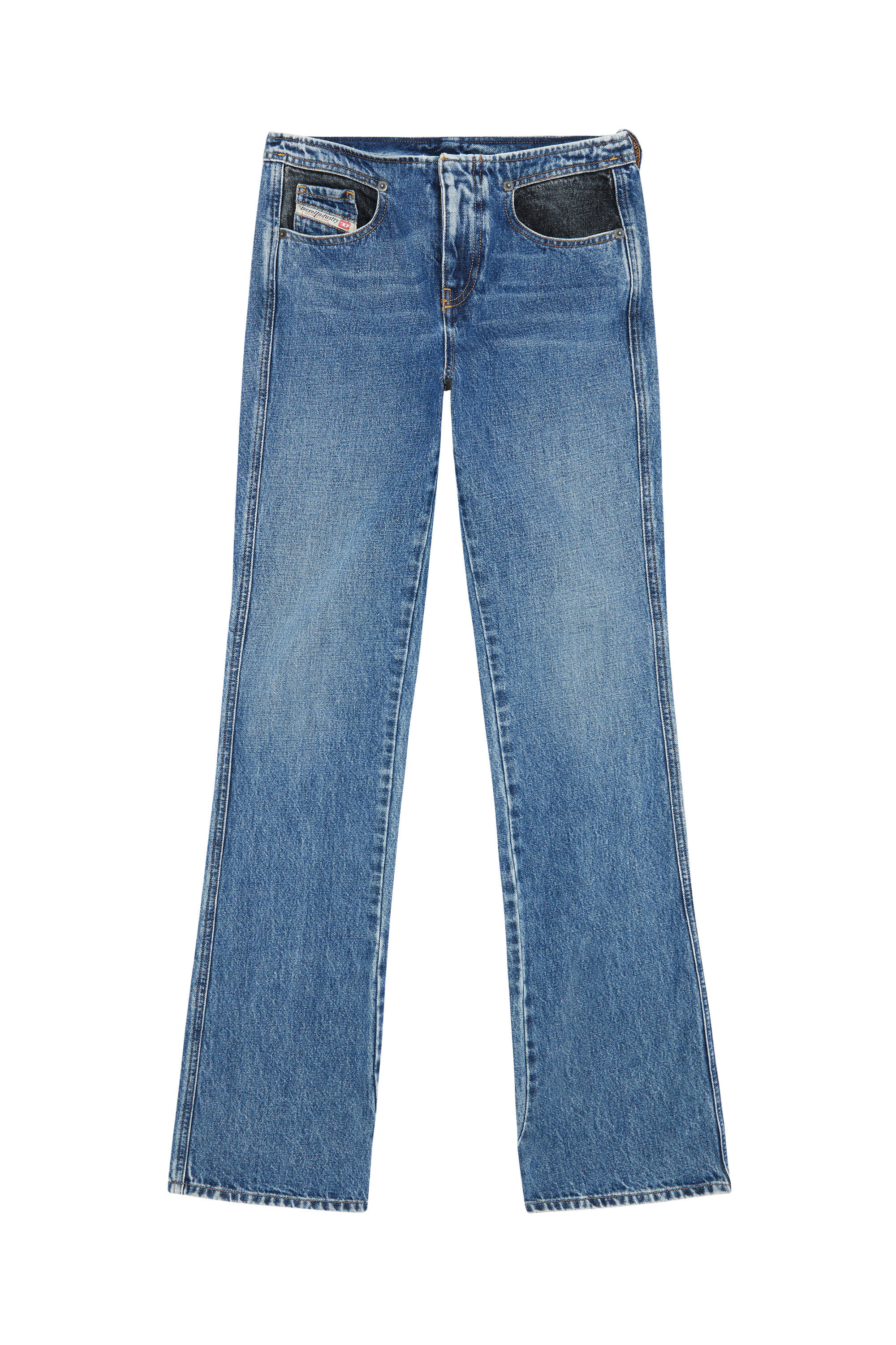Diesel - 2003 D-Escription 007N6 Bootcut and Flare Jeans, Azul medio - Image 1