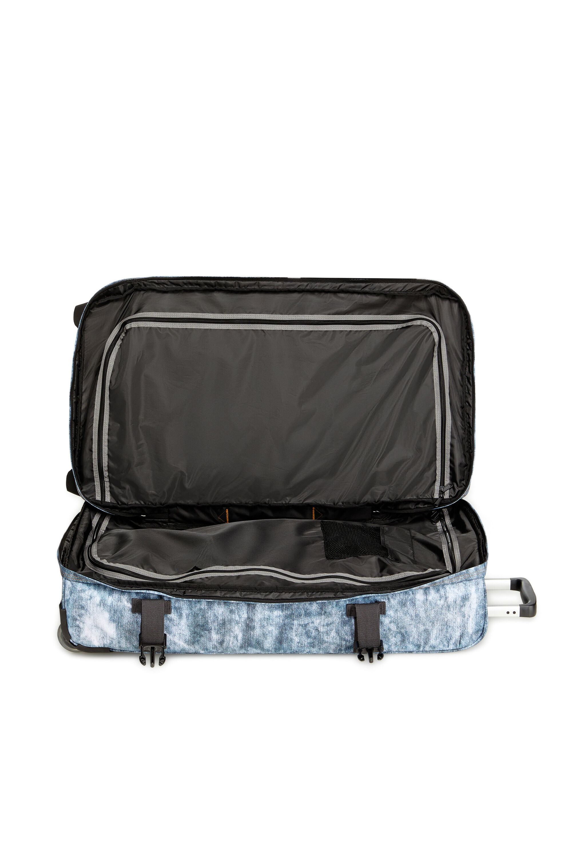 Diesel - DIESEL TRANSIT'R L, Maleta de viaje en denim trampantojo Unisex in Azul marino - 4