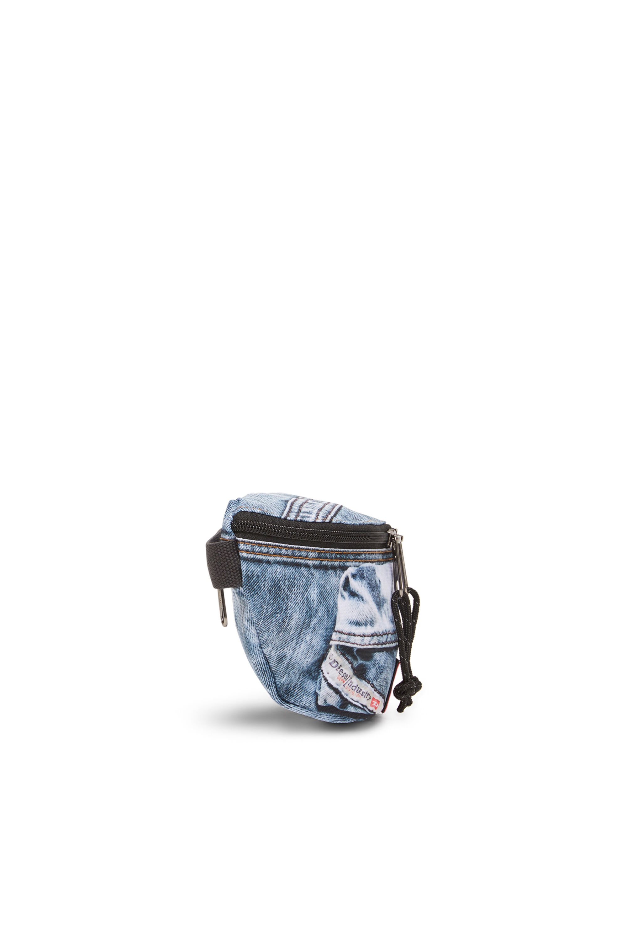 Diesel - DIESEL SPRINGER, Riñonera en denim trampantojo Unisex in Azul marino - 3