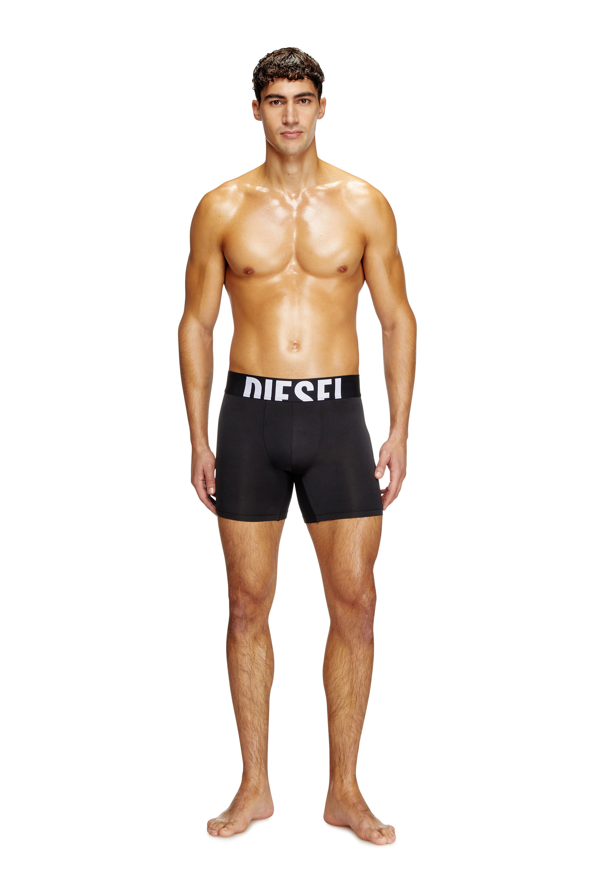 Diesel - MAX-D-POP-3PACK-55, Man's Three-pack boxer briefs in microfibre in Multicolor/Black - 1