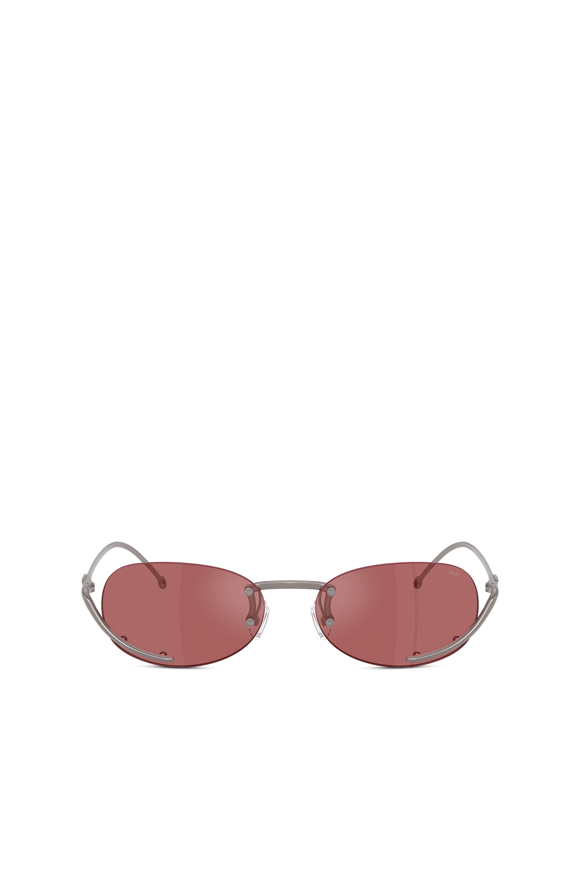 Diesel - 0DL1004, Gafas ovales Unisex in Rojo - 1