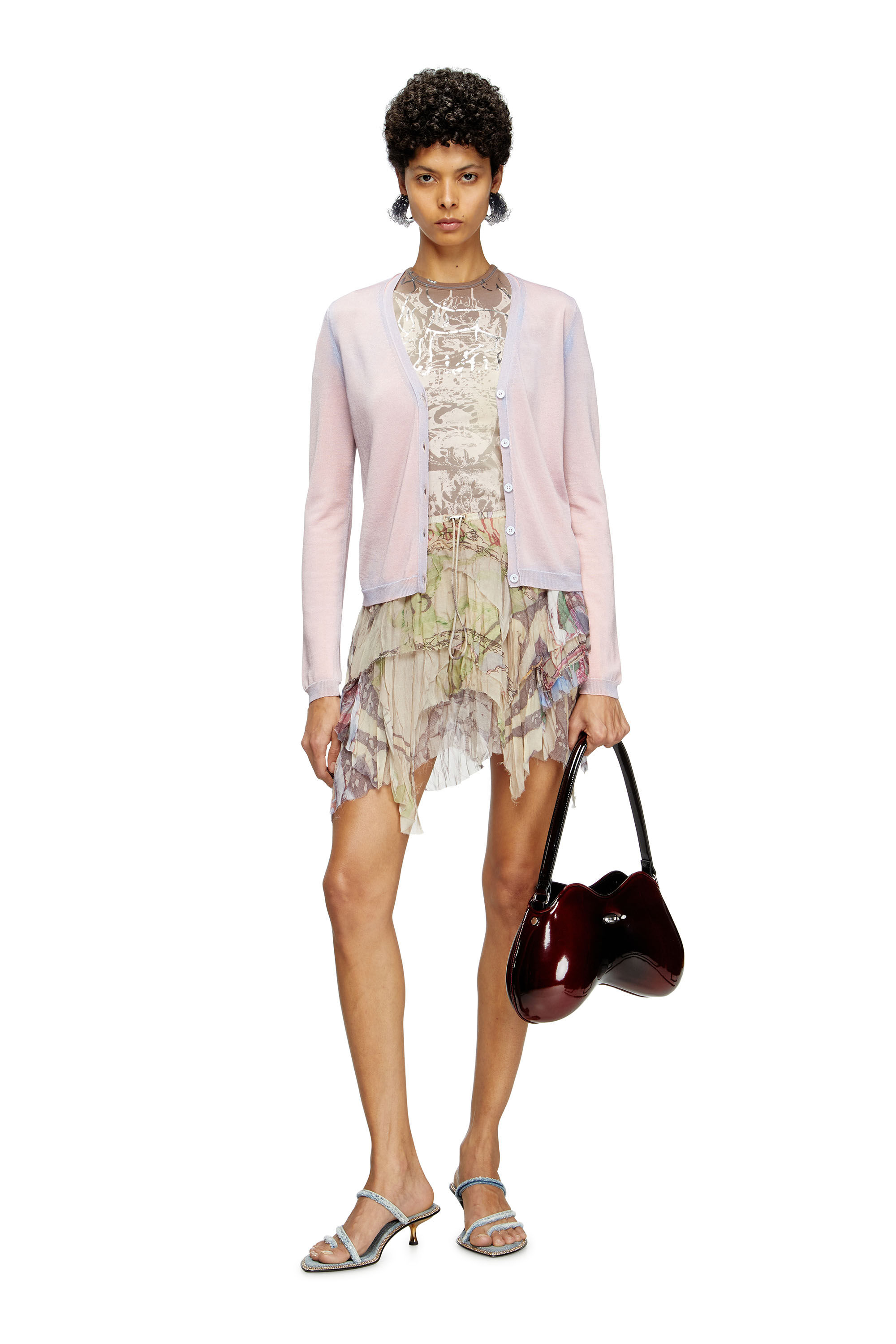 Diesel - M-VITTA, Cárdigan dégradé Mujer in Rosa - 1