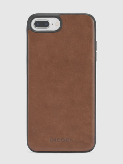 BROWN LEATHER IPHONE X CASE, Brown Diesel - BROWN LEATHER IPHONE X CASE, Brown - Cases - Image 2