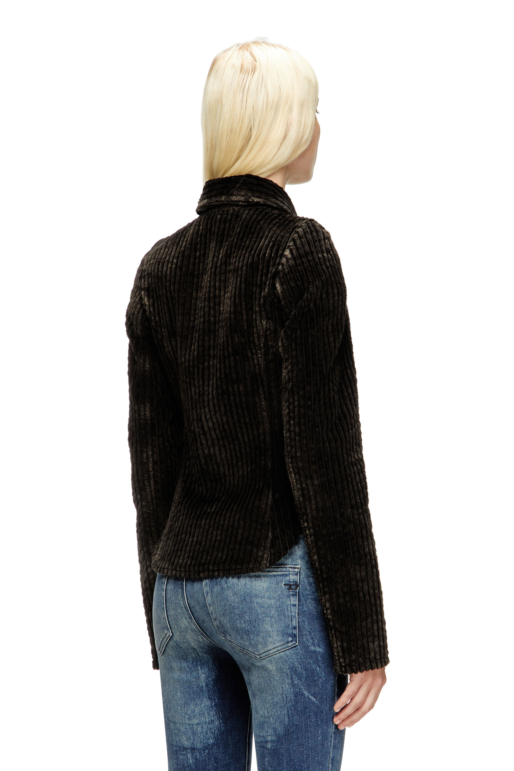 Diesel - G-ENEA, Woman's Shirt-jacket in cotton corduroy in Brown - 5