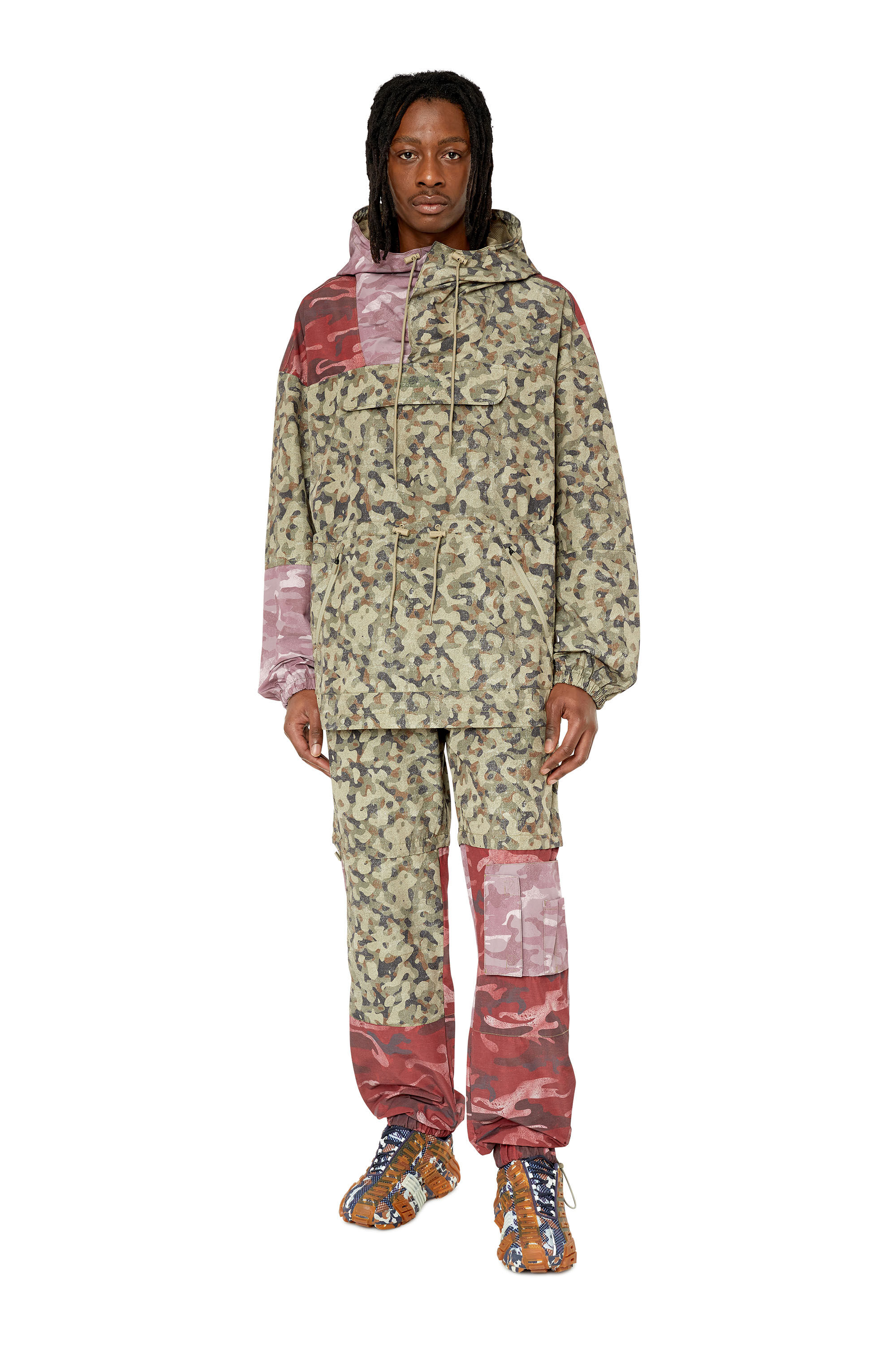 AUWT CALEB HT07 Hombre Chaqueta con estampados de camuflaje Diesel