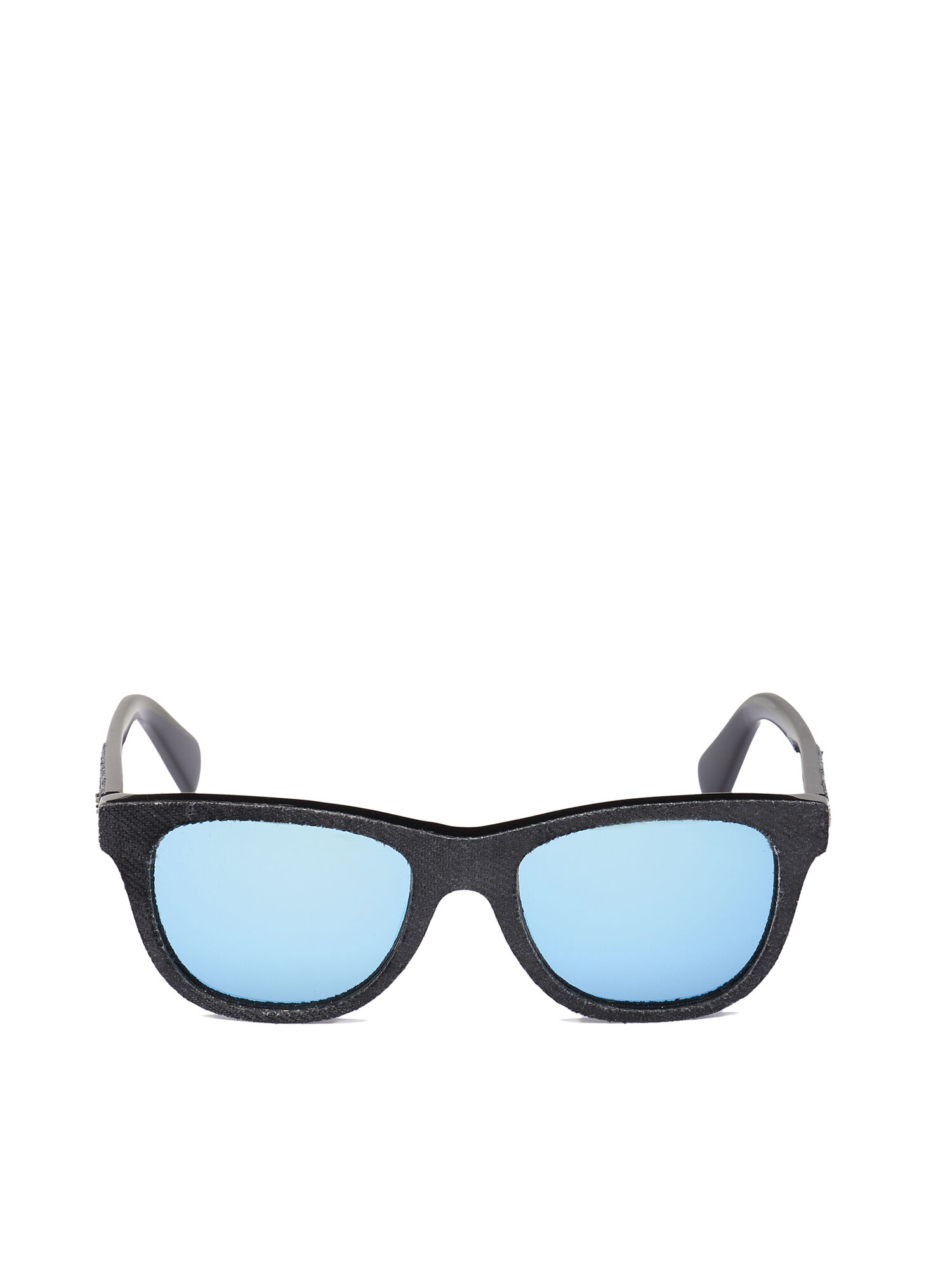 Diesel - DM0200, Gafas icónicas para niños con detalle denim Unisex in Negro - 1