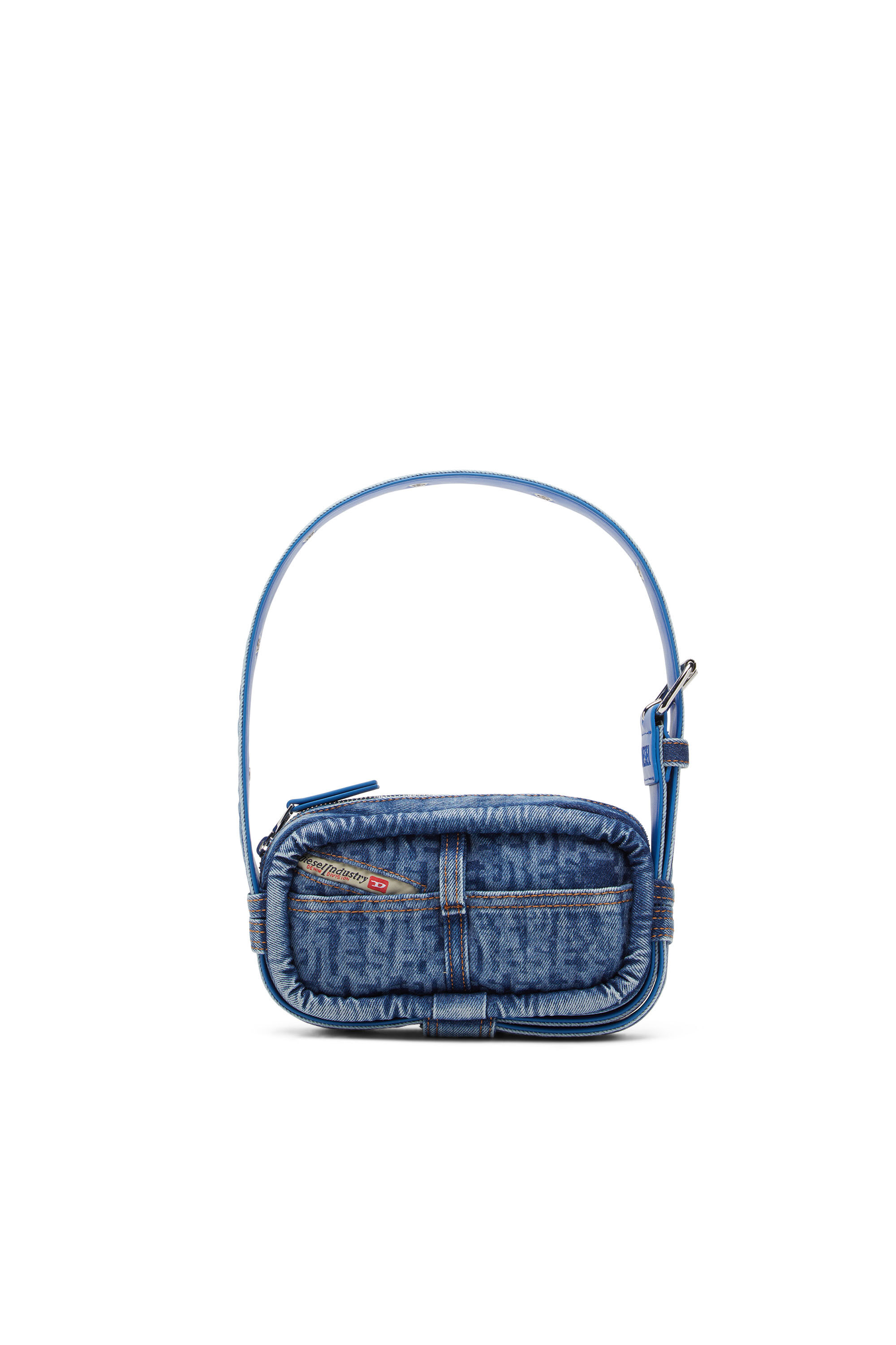 NILLE MINI Woman Crossbody bag in monogram denim Diesel
