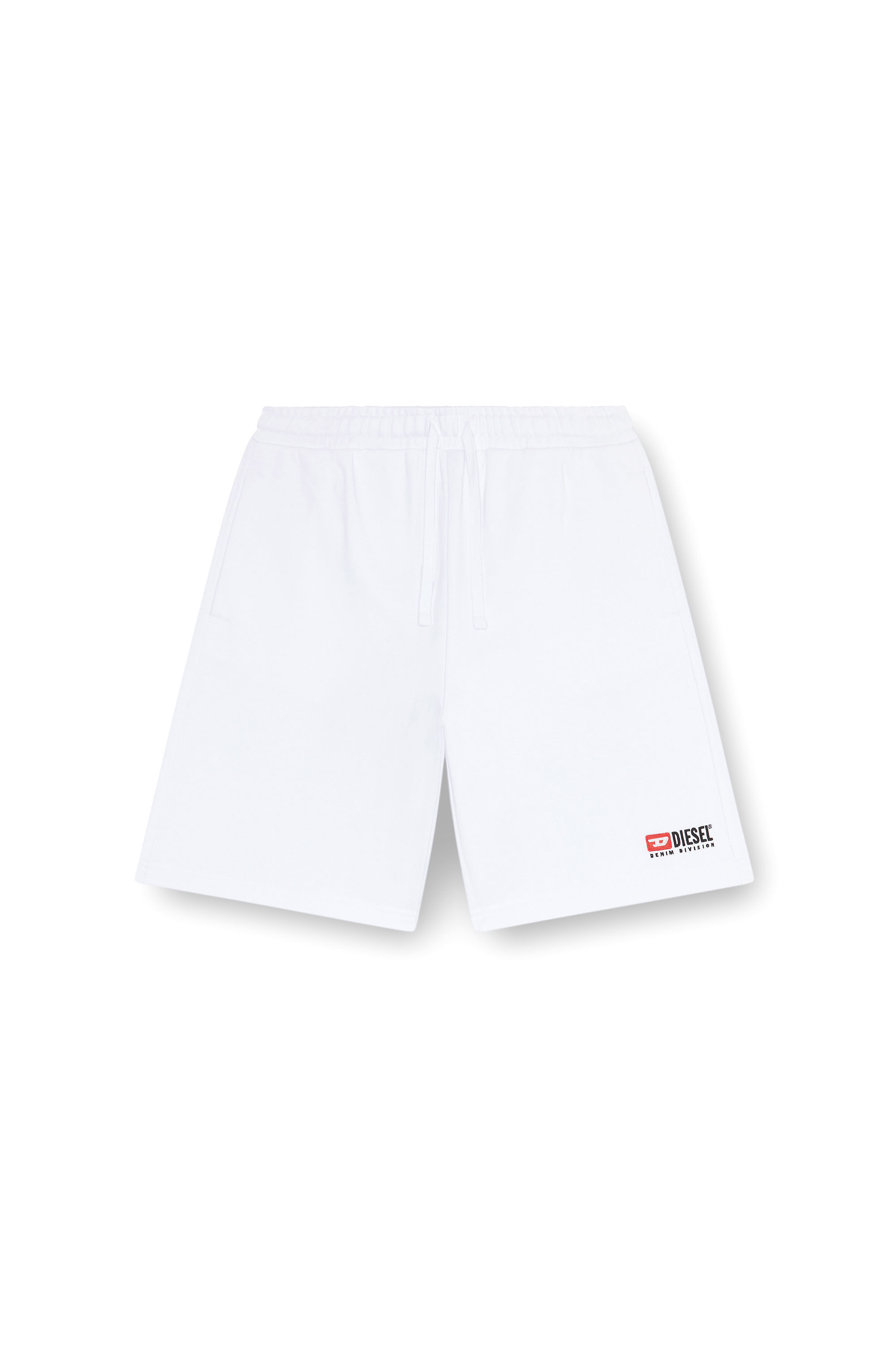 Diesel - P-CROWN-DIV, Pantalones cortos deportivos con logotipo bordado Hombre in Blanco - 2