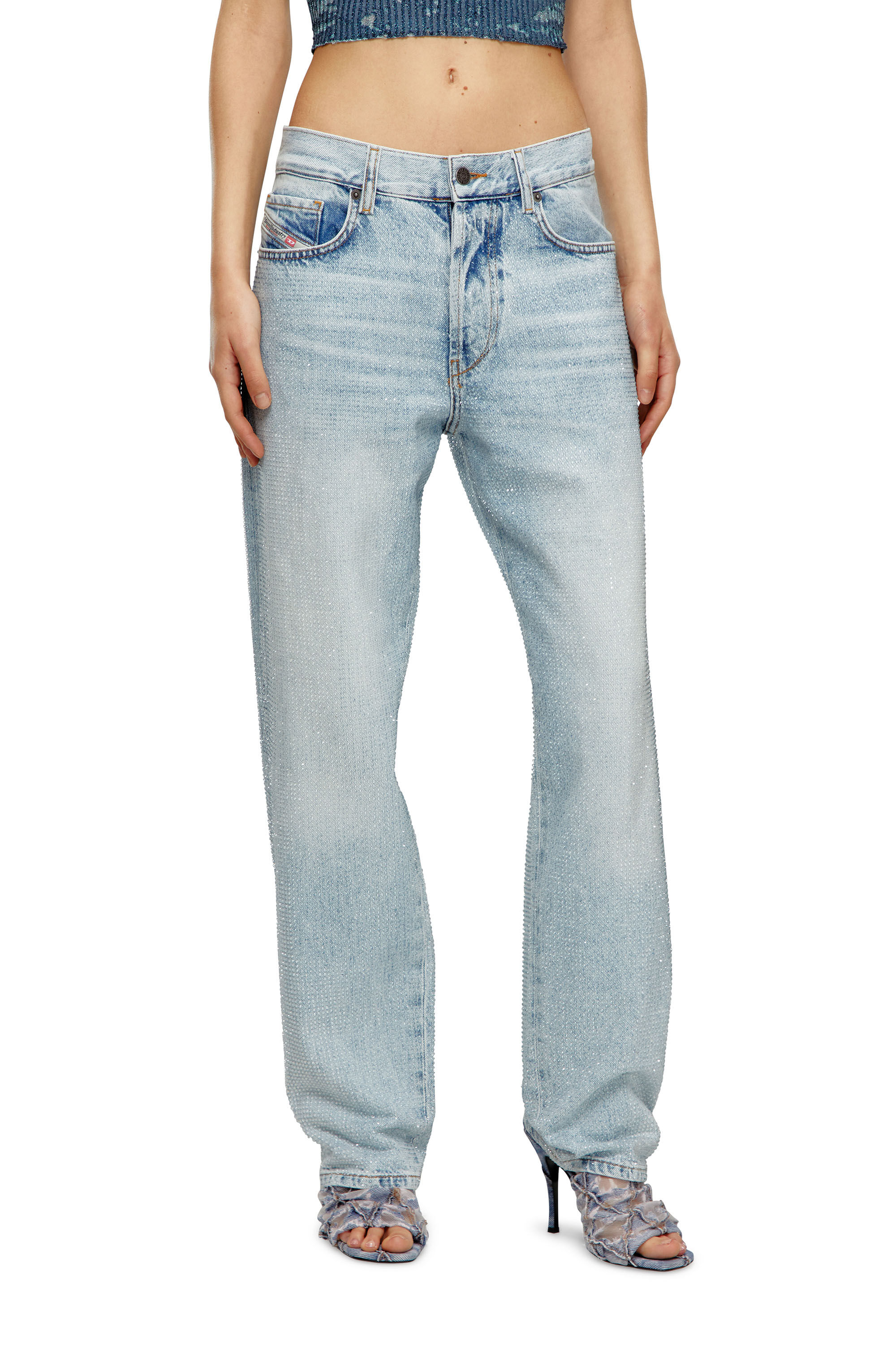 Women's Regular Jeans | Light Blue | Diesel 1988 D-Ark