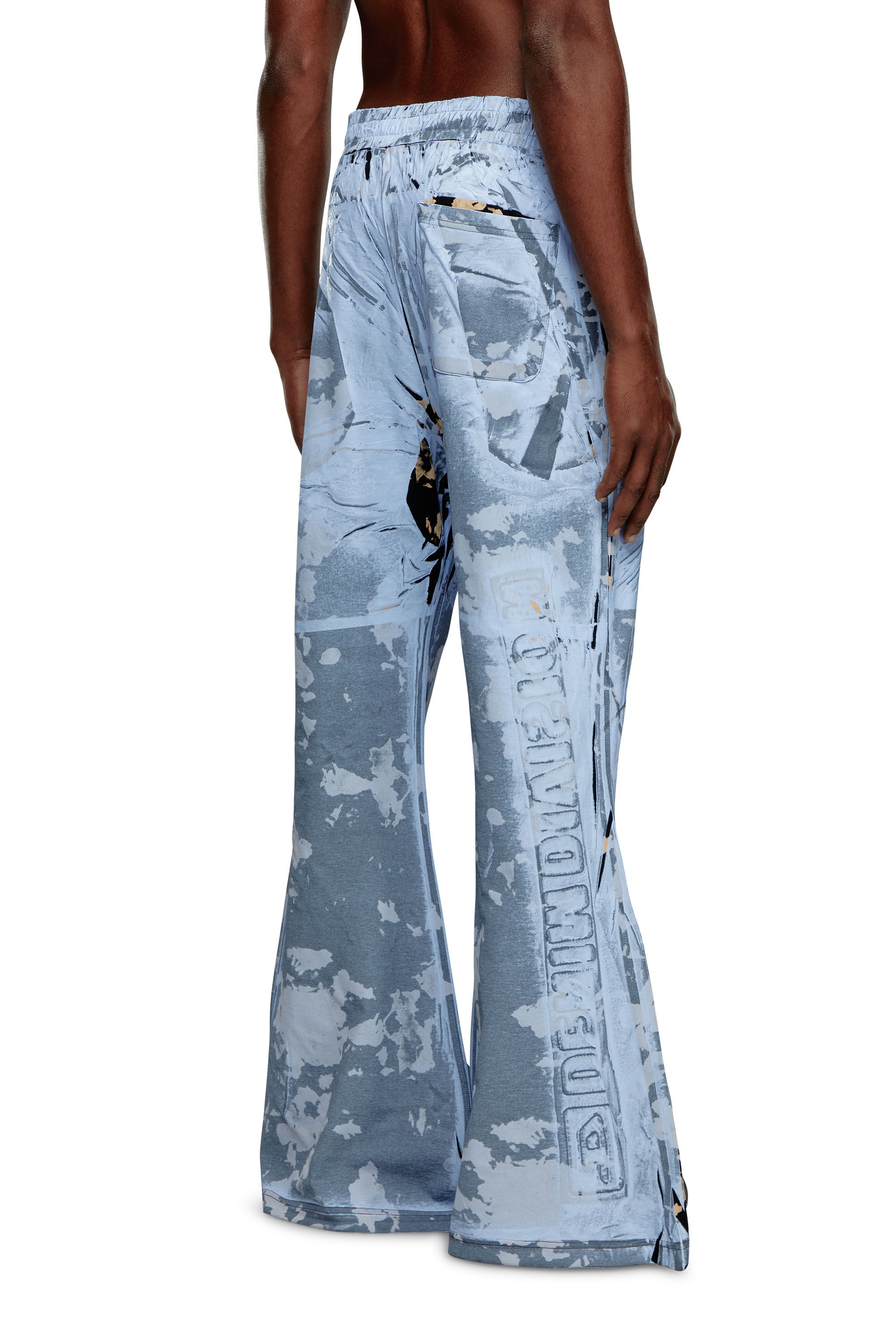 Flared track pants in coated jersey | P-BELB-P1 Diesel