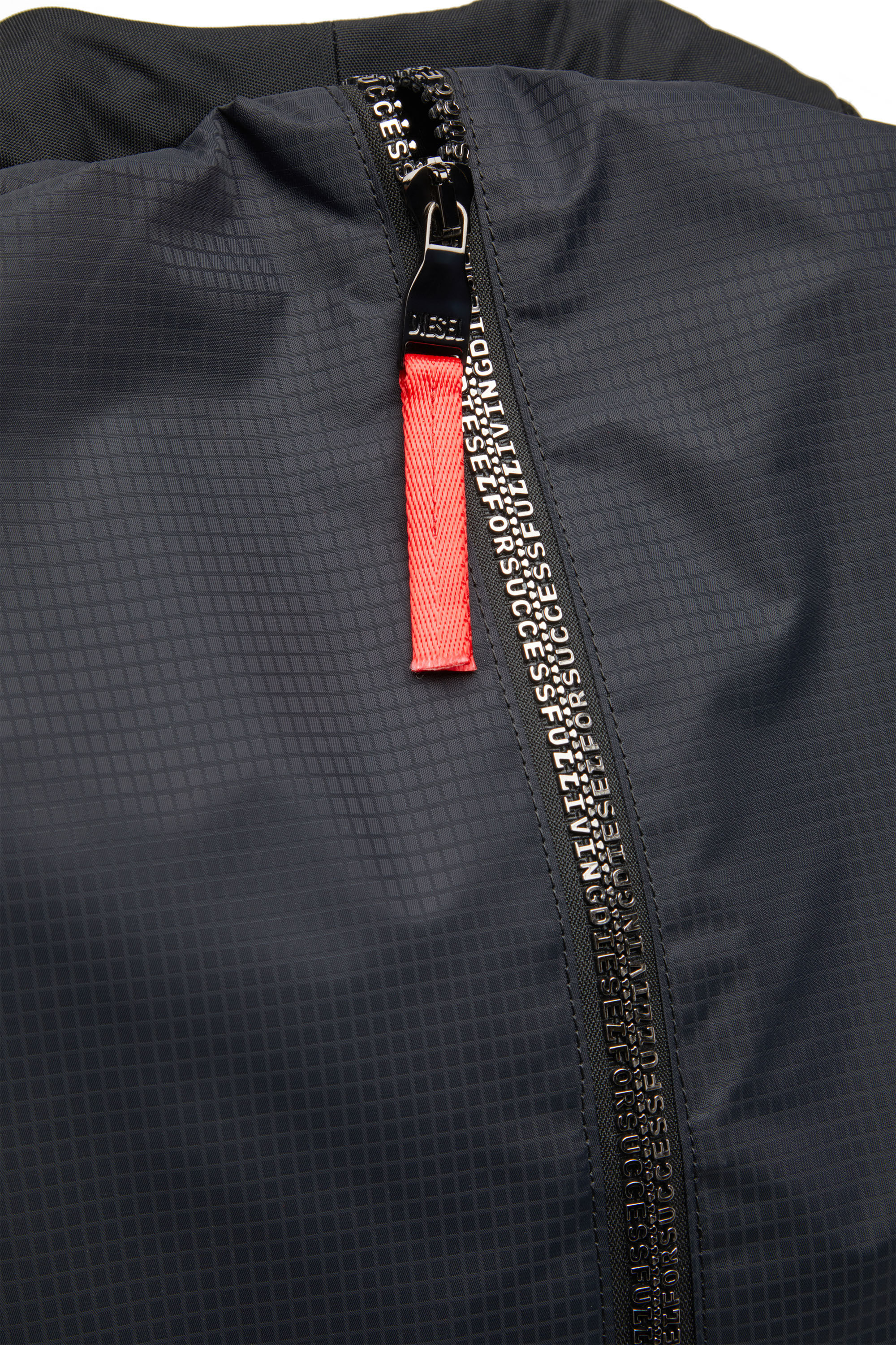 Men's Zip-D-Backpack in check-jacquard shell | Black | Diesel
