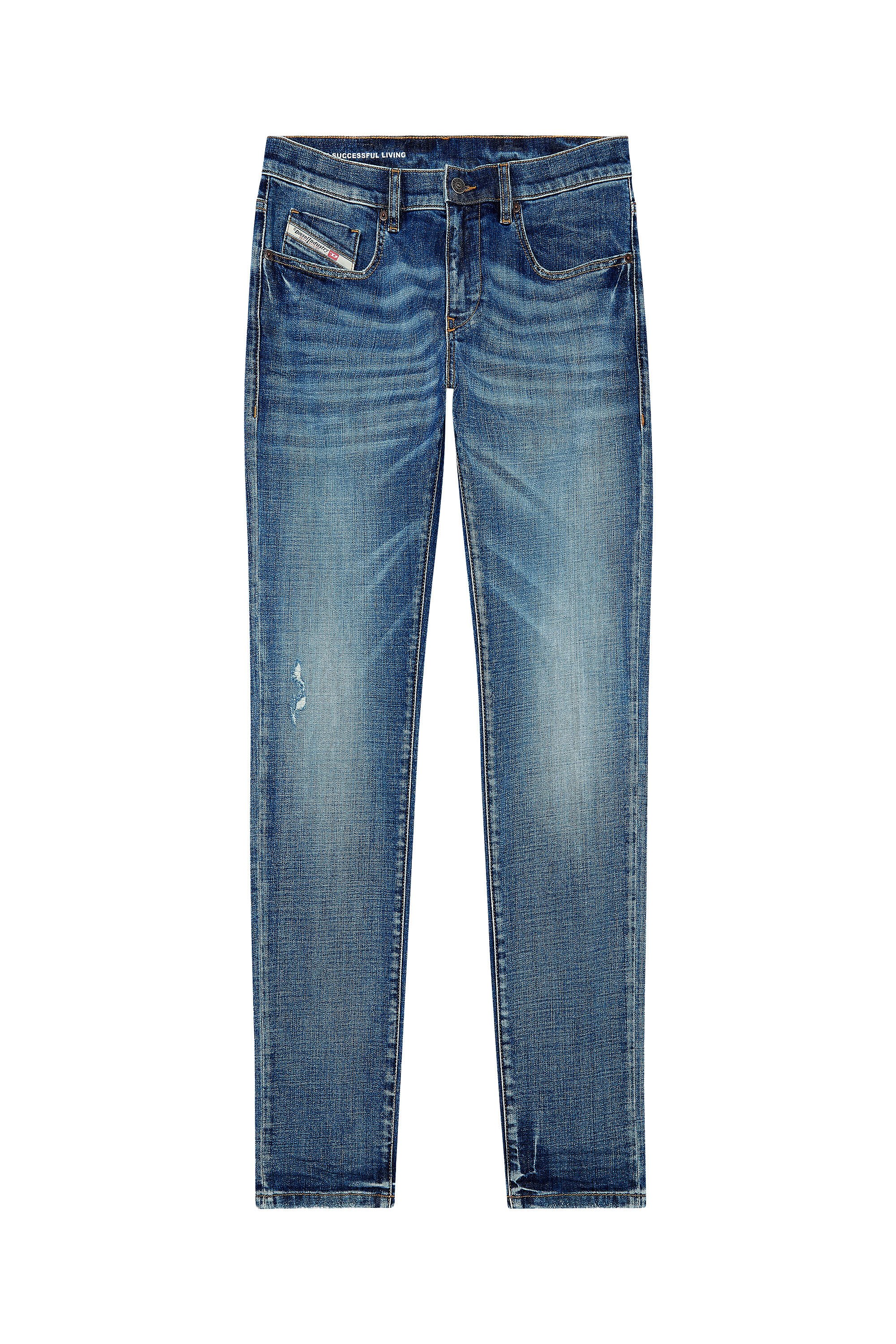 Diesel - Slim Jeans 2019 D-Strukt 0DQAA, Azul Oscuro - Image 1