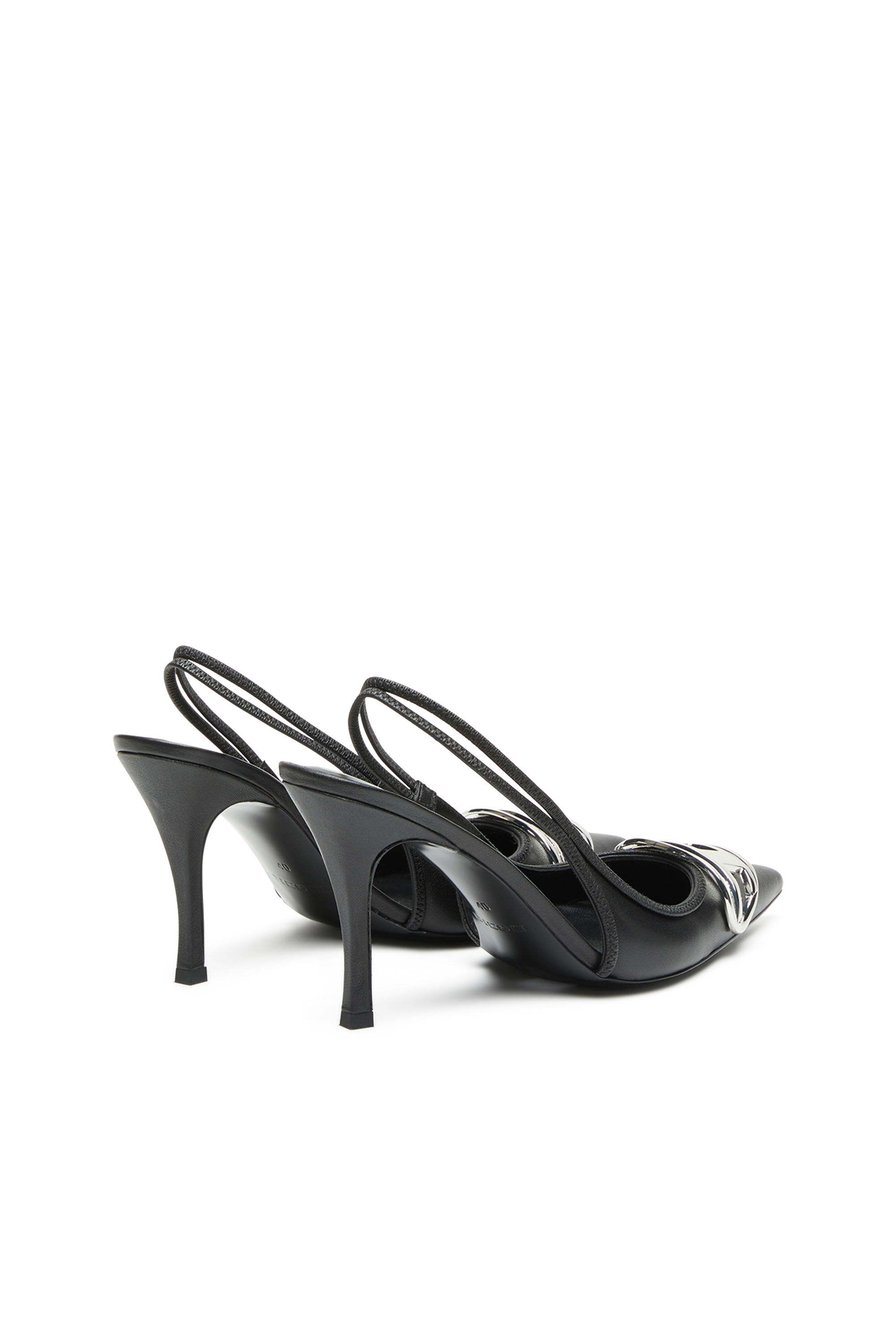 D-VENUS SB Woman: Slingback pumps in nappa leather, D logo | Diesel