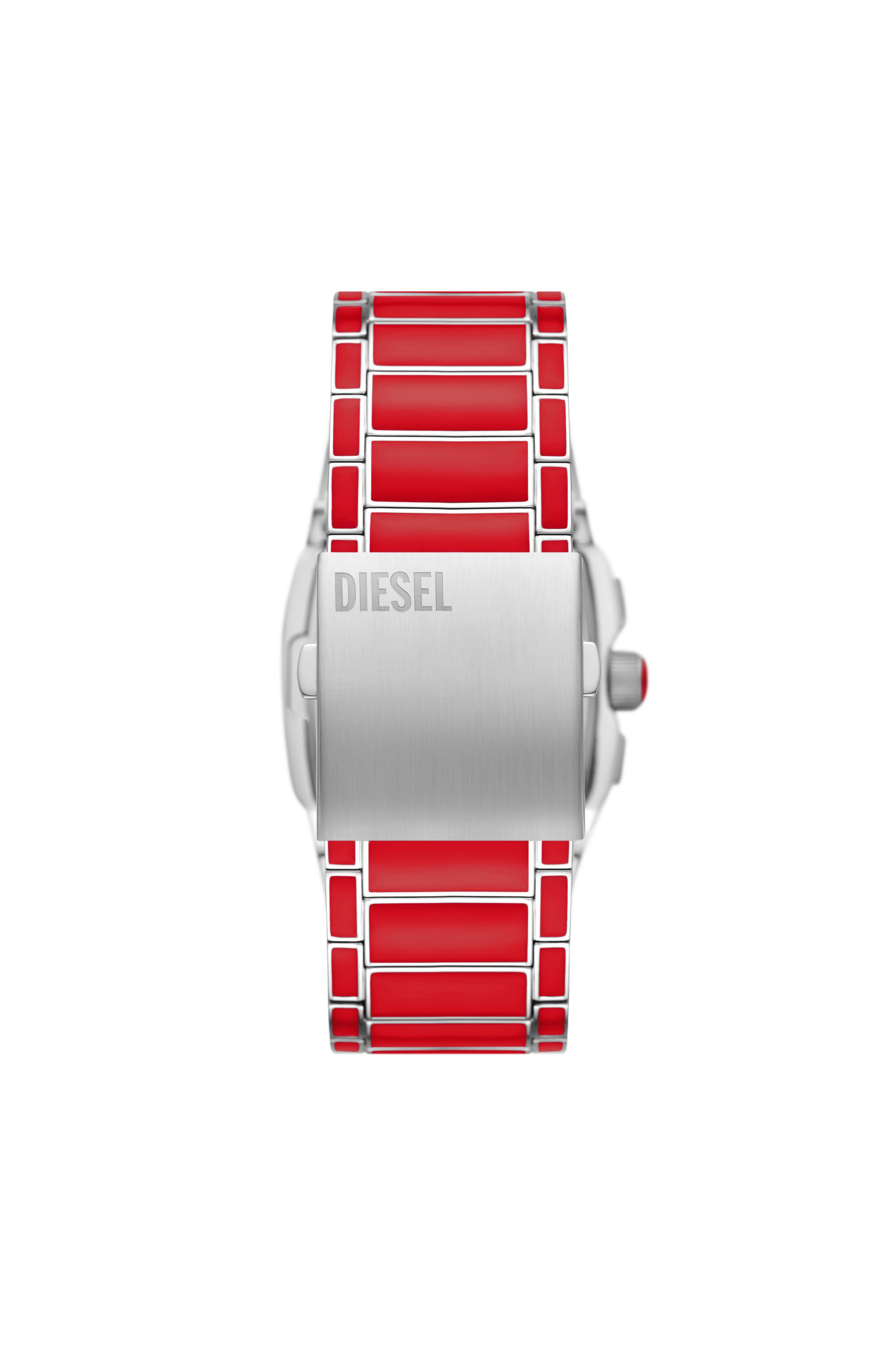 Diesel - DZ4637, Reloj Cliffhanger de acero inoxidable Unisex in Rojo - 2