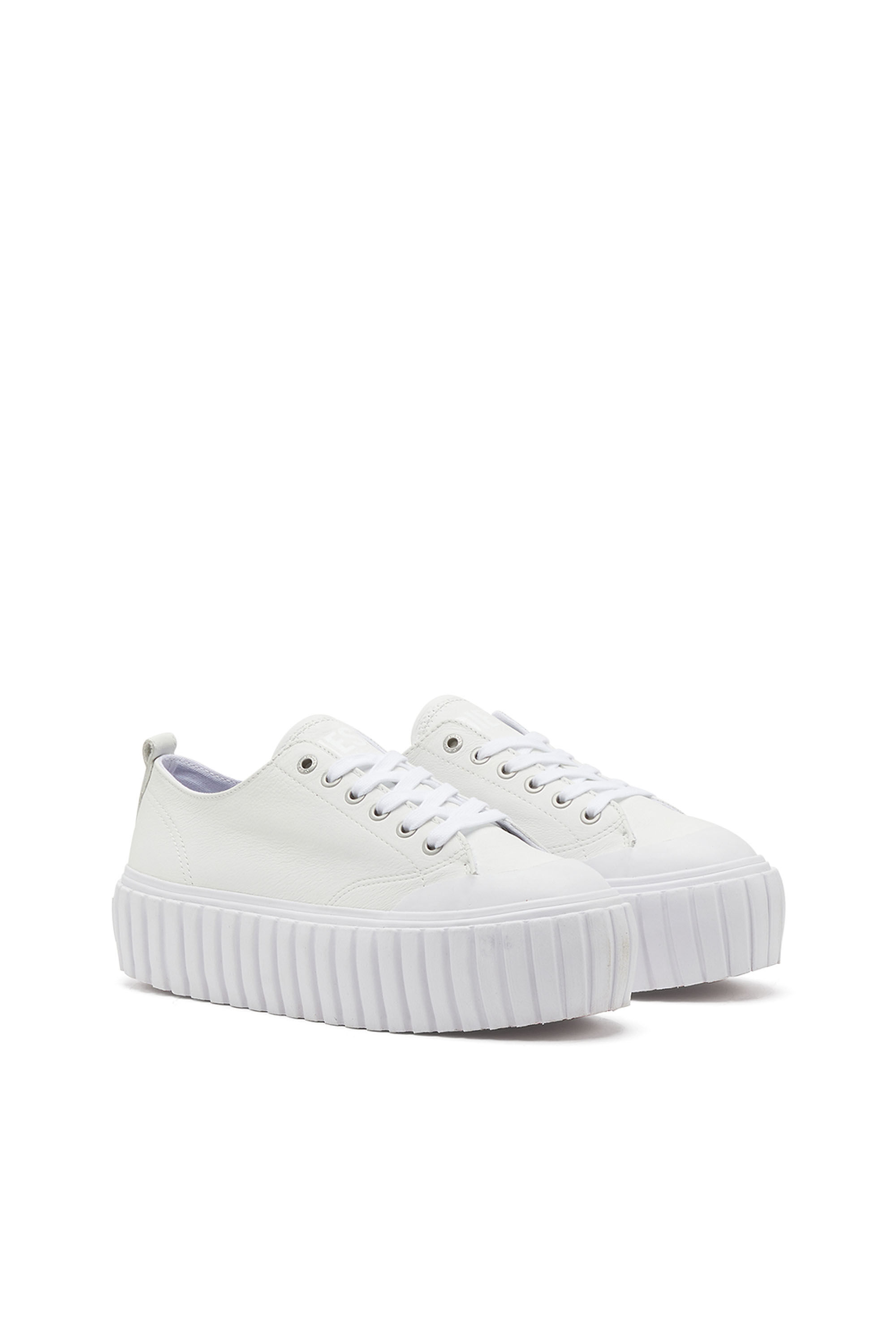 S-HANAMI LOW W Woman: Low-top flatform sneaker in leather | Diesel