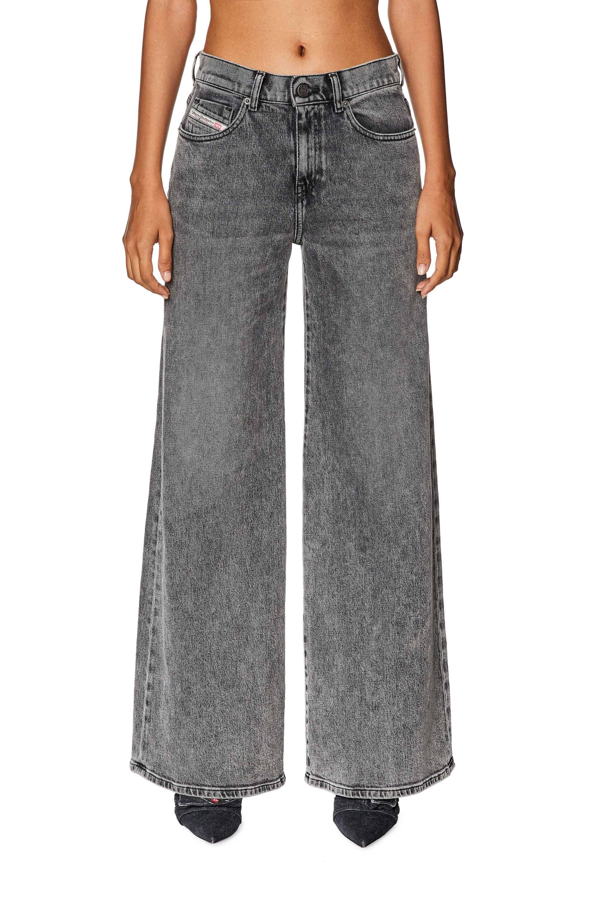 Women's Bootcut and Flare Jeans | Grey | Diesel 1978 D-Akemi