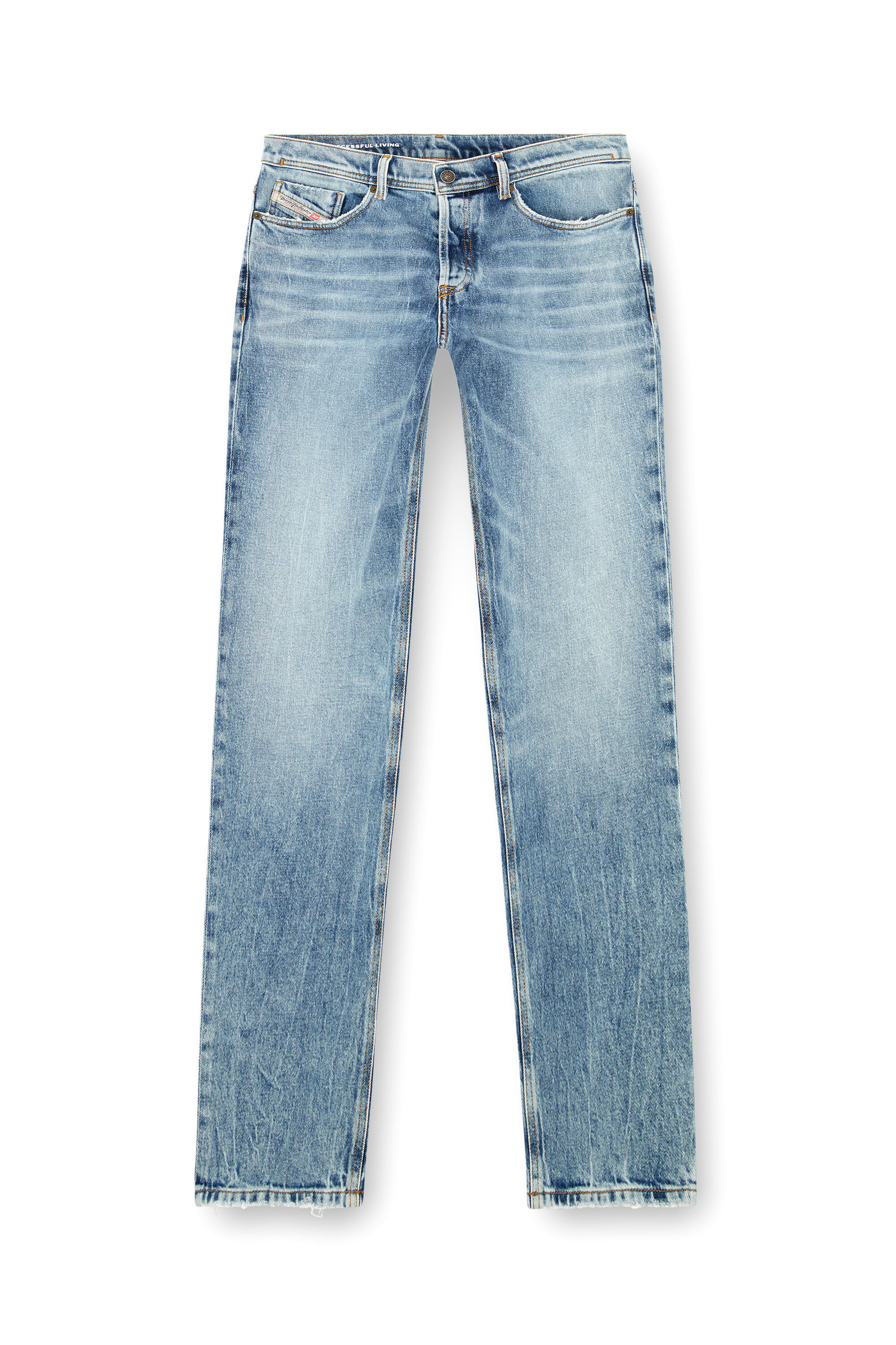 Diesel - Regular Jeans 2023 D-Finitive 09J54 Hombre, Azul medio - 2