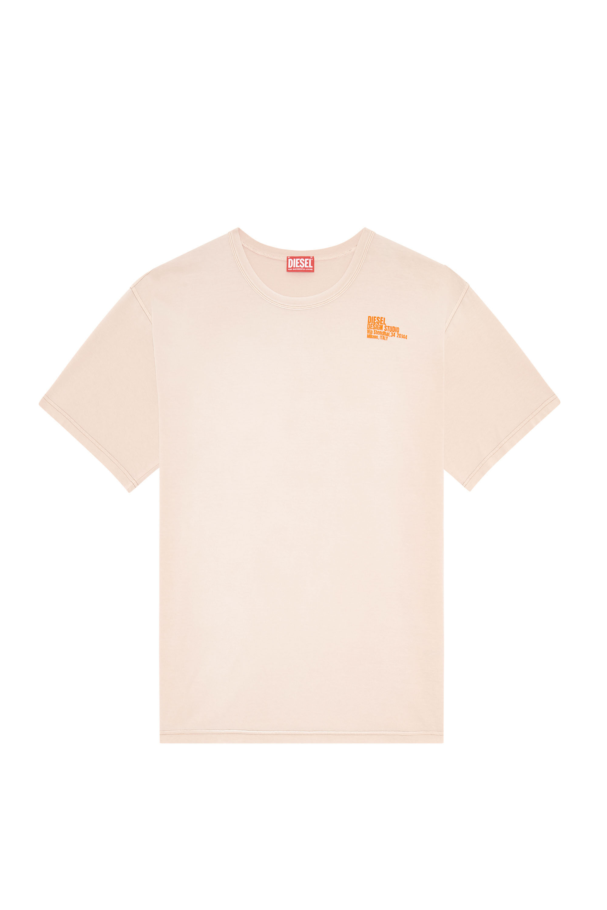 Men's T-shirt with mini Design Studio print | Pink | Diesel