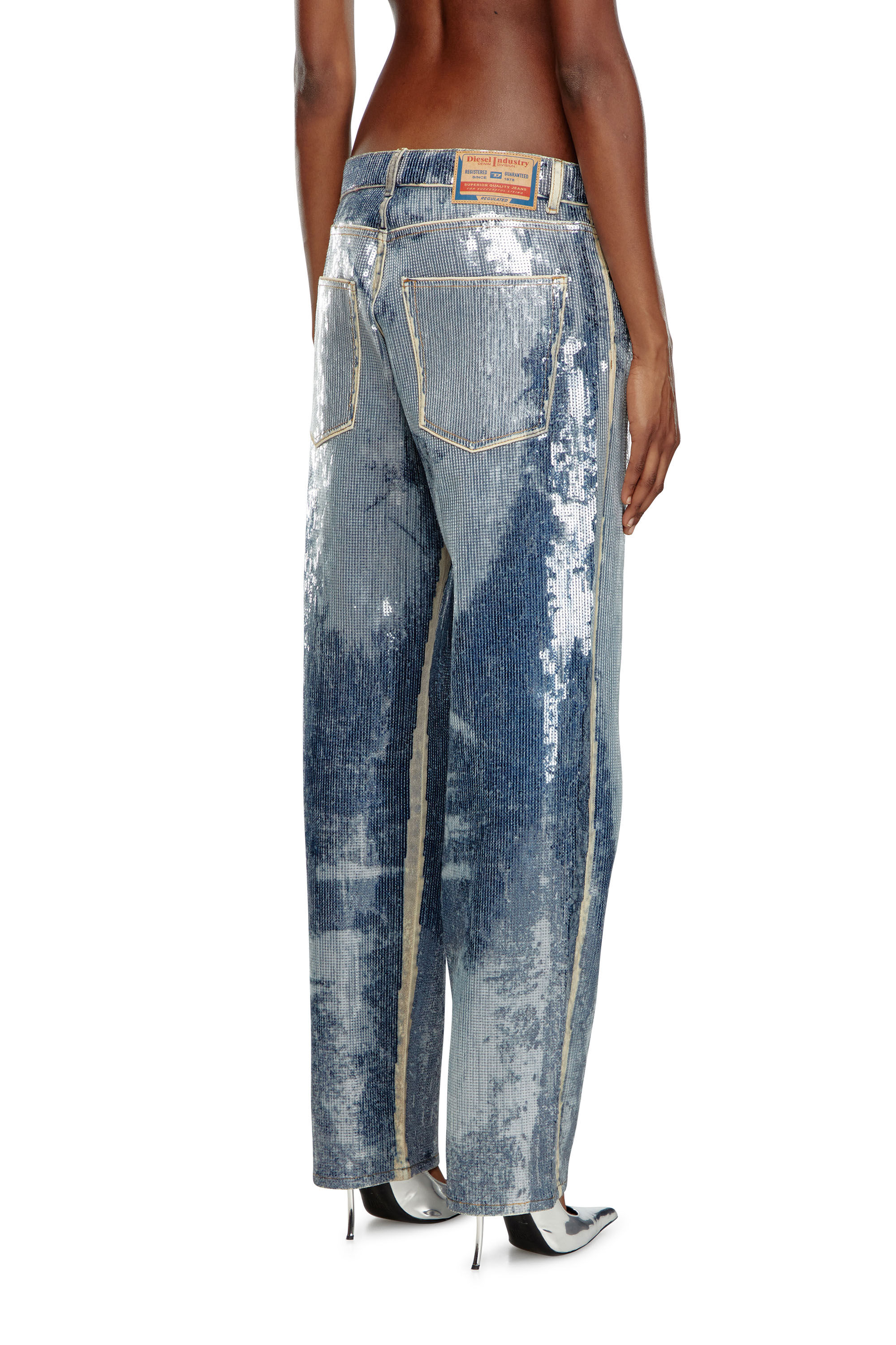 Diesel - Mujer Straight Jeans D-Ark 0PGAE, Azul medio - Image 5