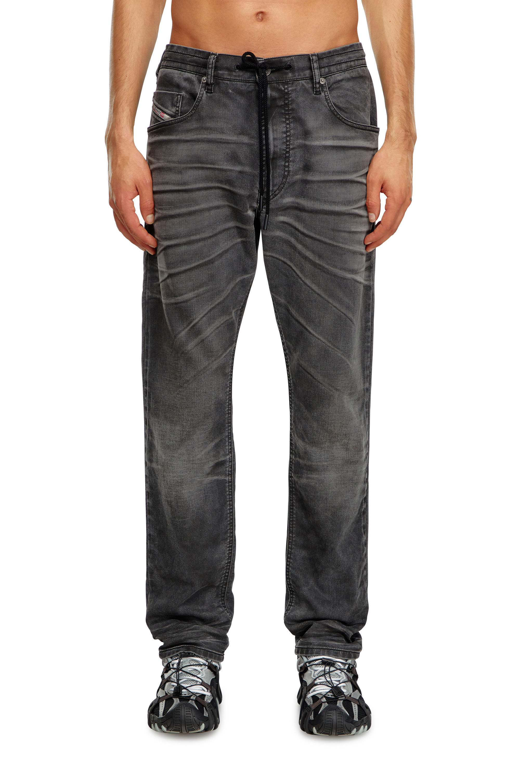 Diesel - Regular 2030 D-Krooley Joggjeans® 09J37 Hombre, Negro/Gris oscuro - 3
