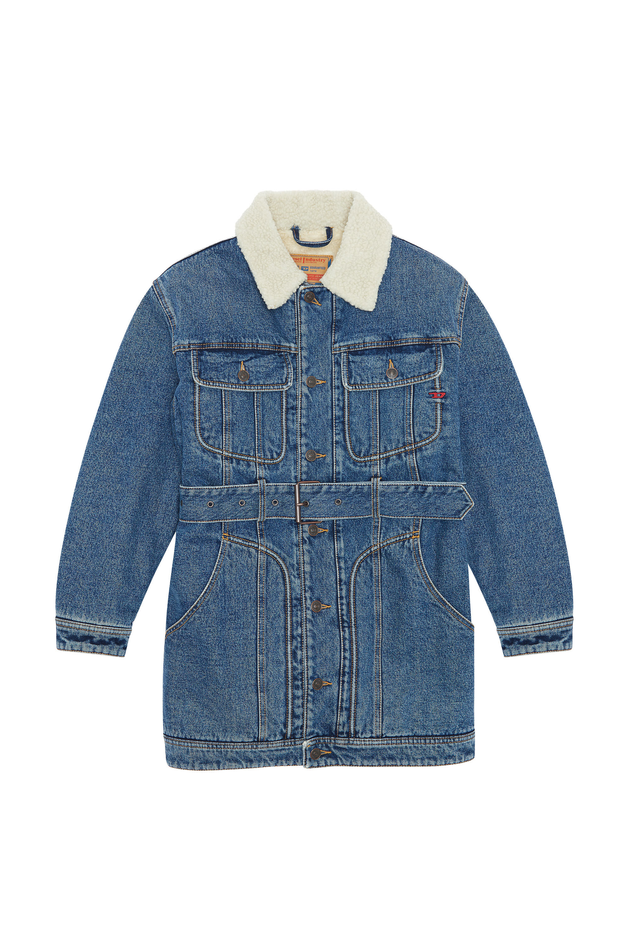 Diesel sherpa denim jacket sales