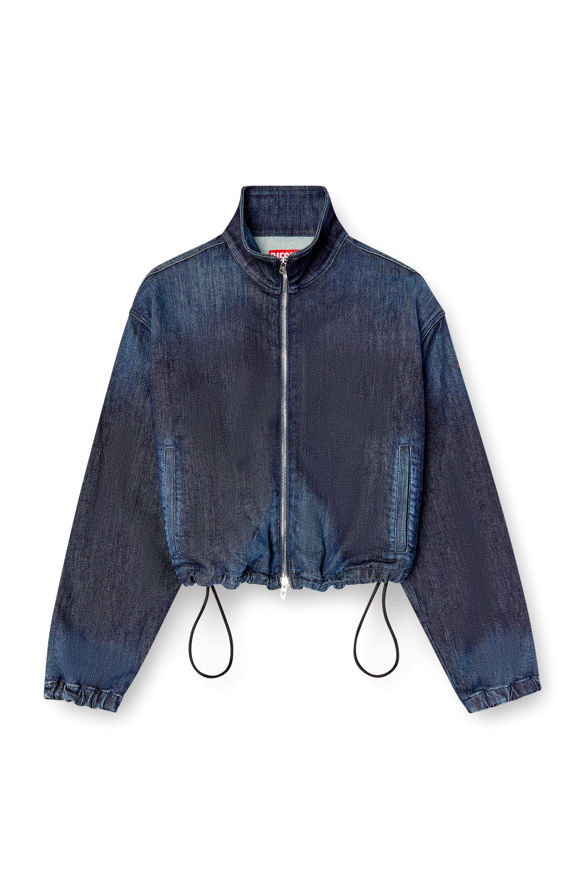 Diesel - DE-SANDERZ JOGG, Chaqueta de JoggJeans con cuello alto Mujer in Azul marino - 2