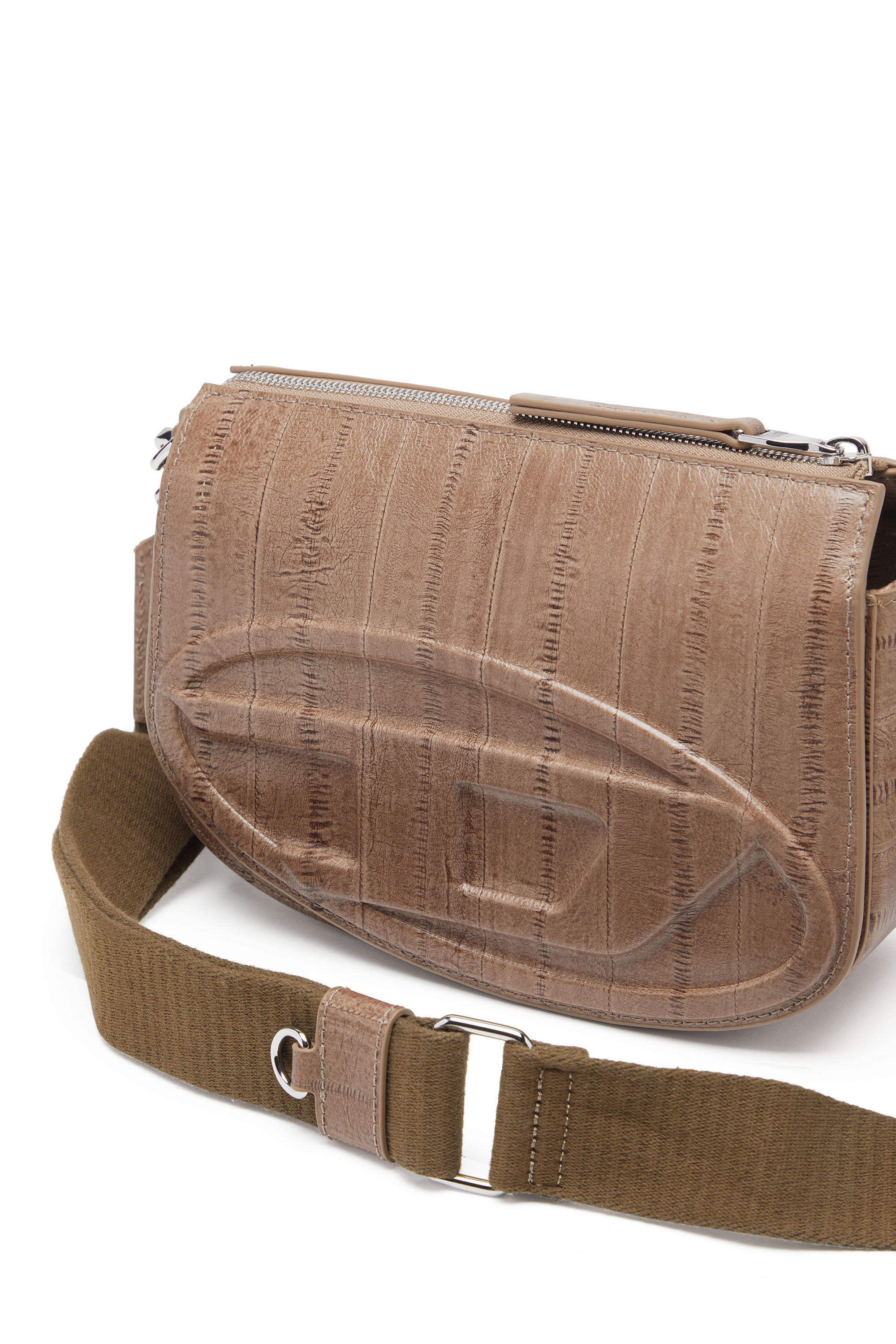 Women's 1DR-Camera bag in eel-effect leather | Brown | Diesel