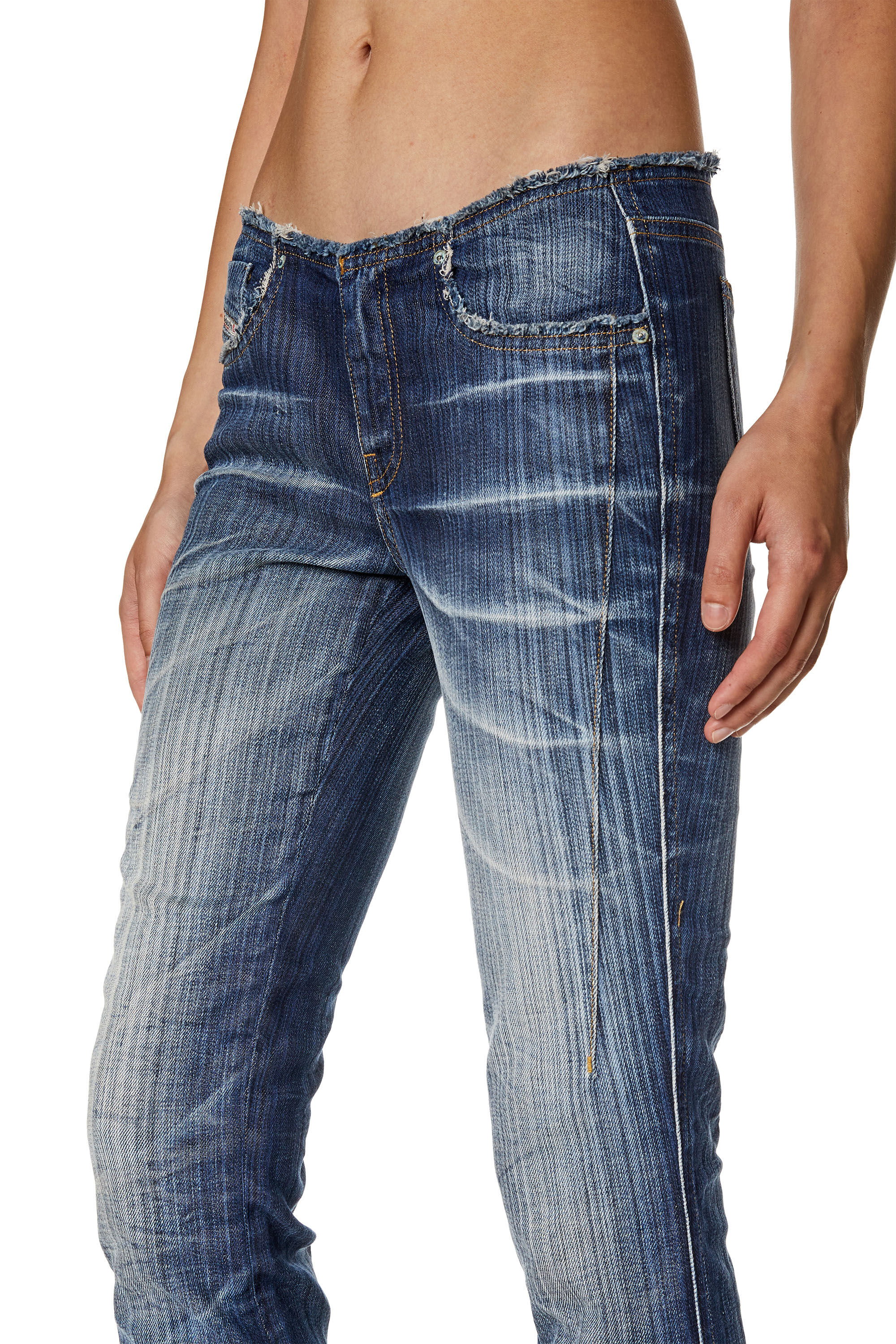 デニム・ジーパン DIESEL FW23 Stretch denim pantaboots (A1206009I03 01) Women's Bootcut Jeans | Dark Blue | Diesel De-Bootcutboot