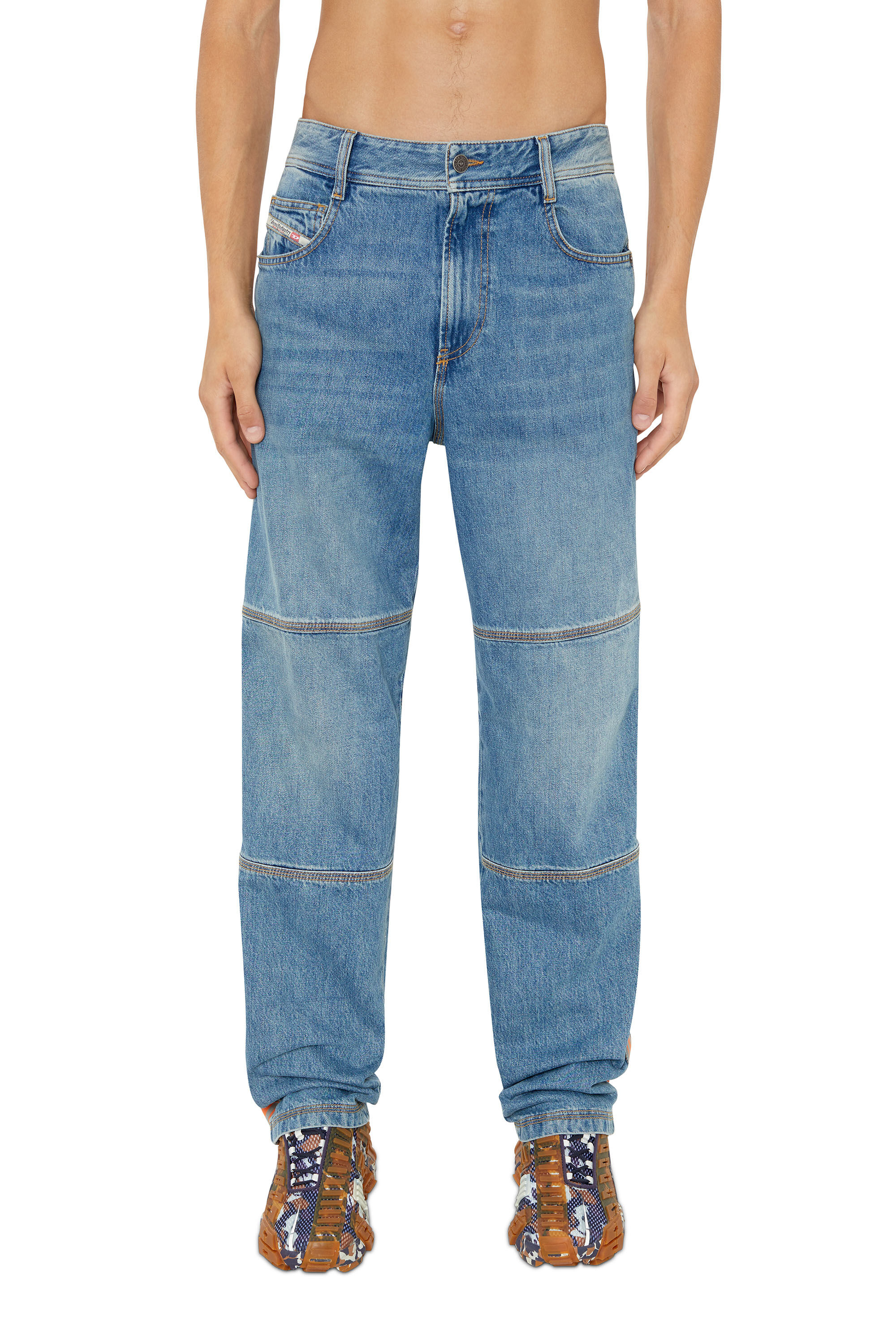 Diesel - D-Arbus 0EIAW Straight Jeans, Azul medio - Image 3