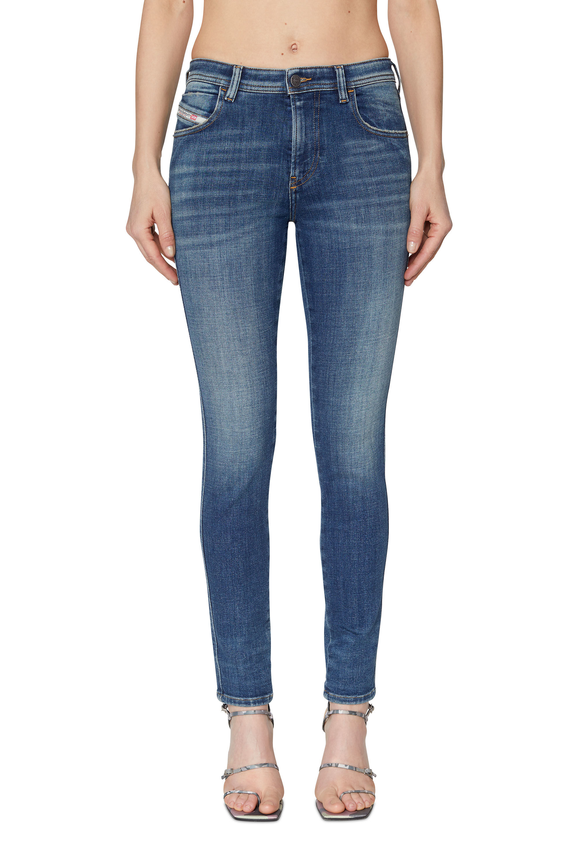 Diesel - Skinny Jeans 2015 Babhila 09D99, Azul medio - Image 3