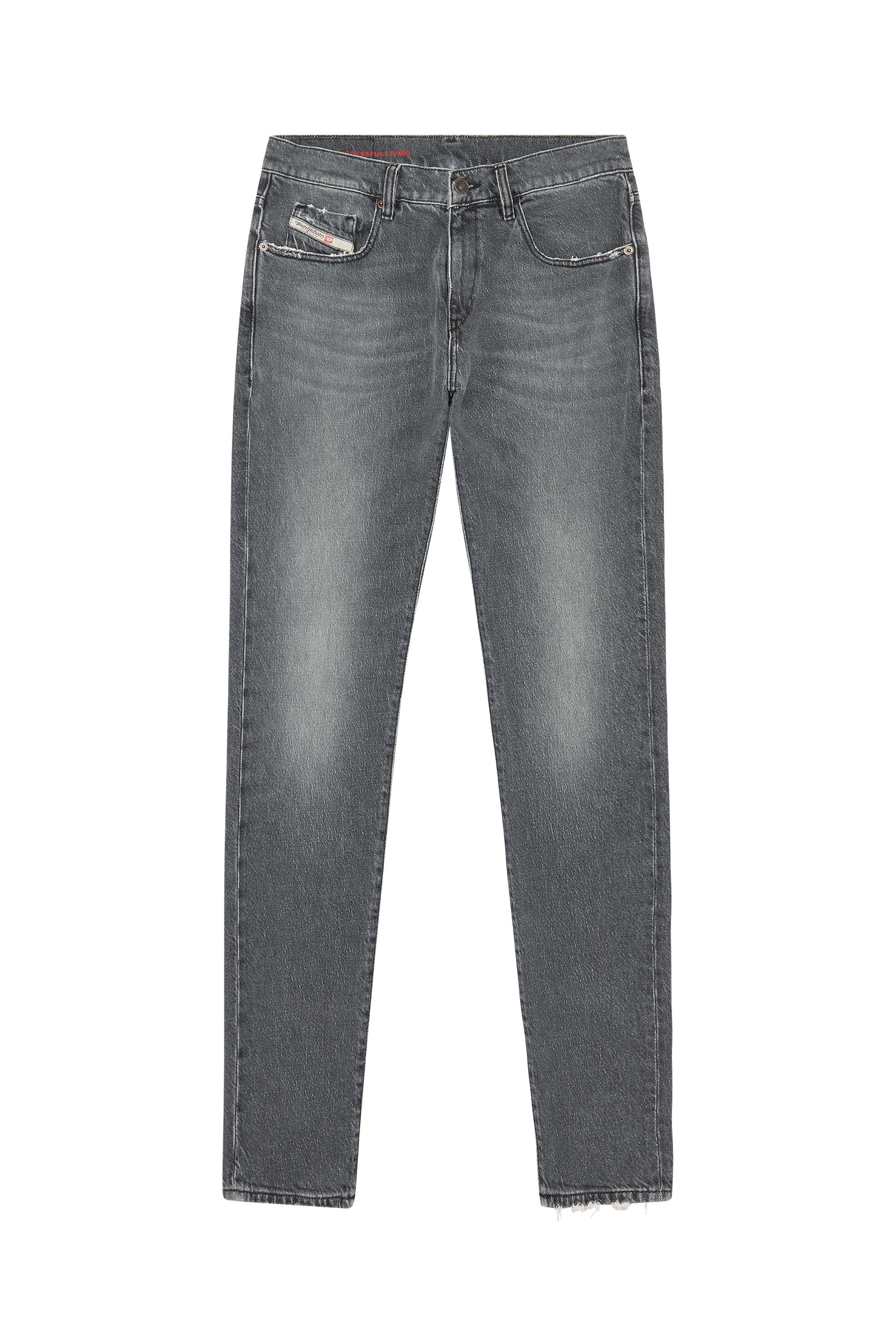 Diesel - Slim Jeans 2019 D-Strukt 09E75, Negro/Gris oscuro - Image 2