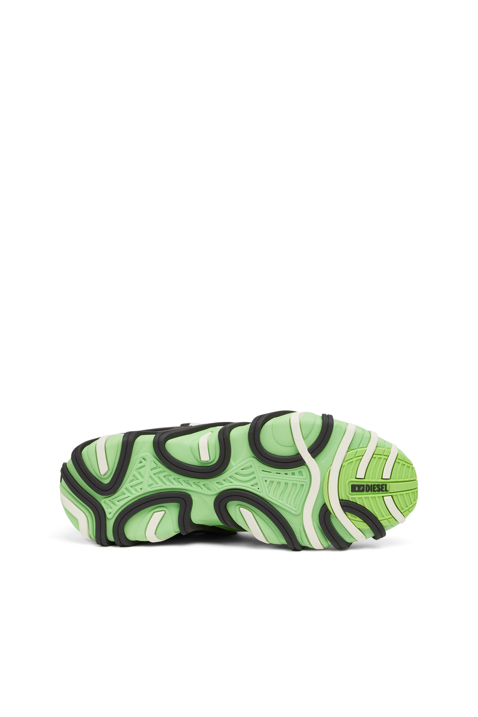 Diesel - S-PROTOTYPE-CR  W, Woman's S-Prototype-CR  W - Cage sneakers in mesh and leather in Green - 5