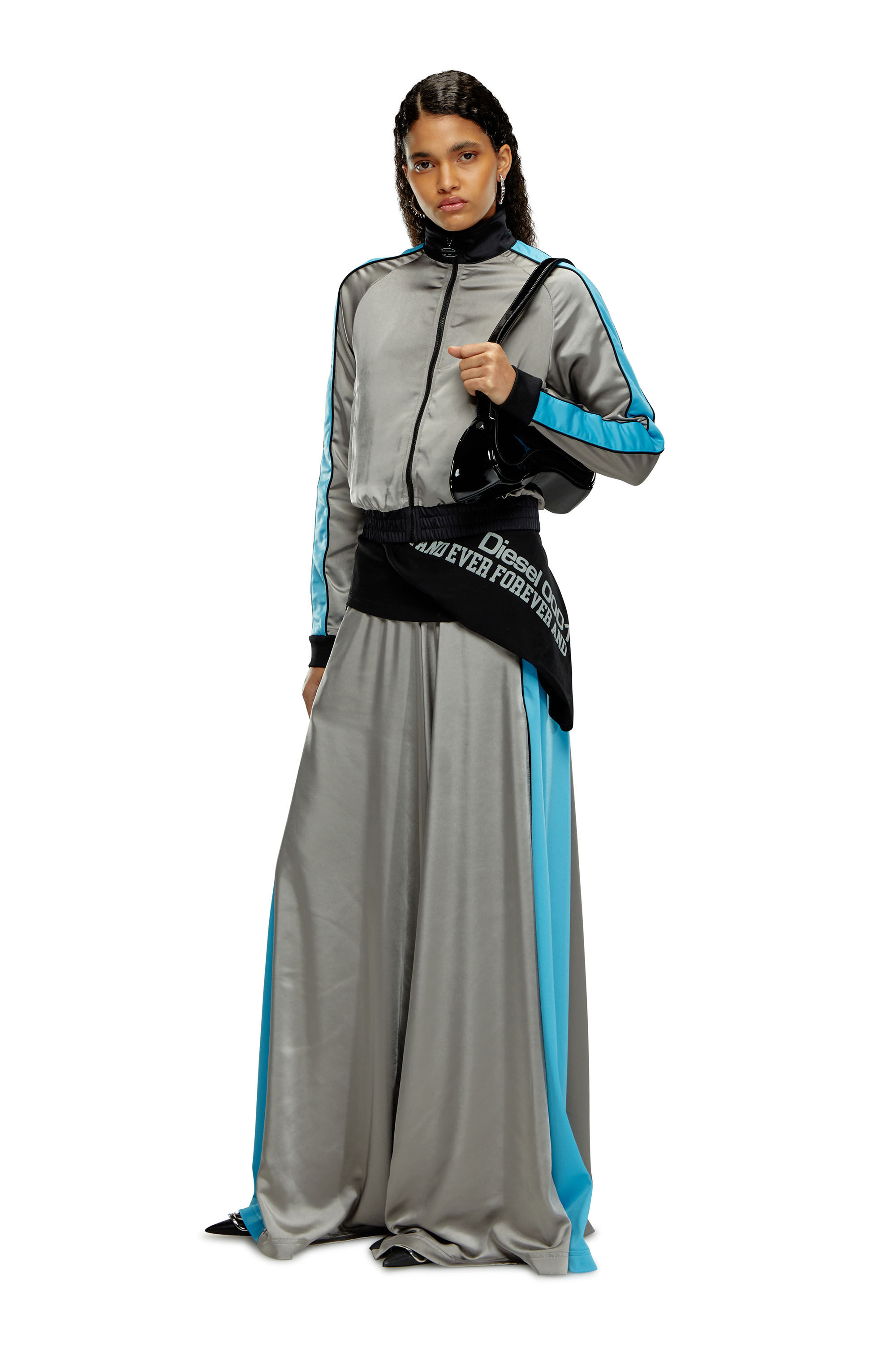 【お気にいる】 Mixed-material Women's racer Diesel | stripes side with jacket その他