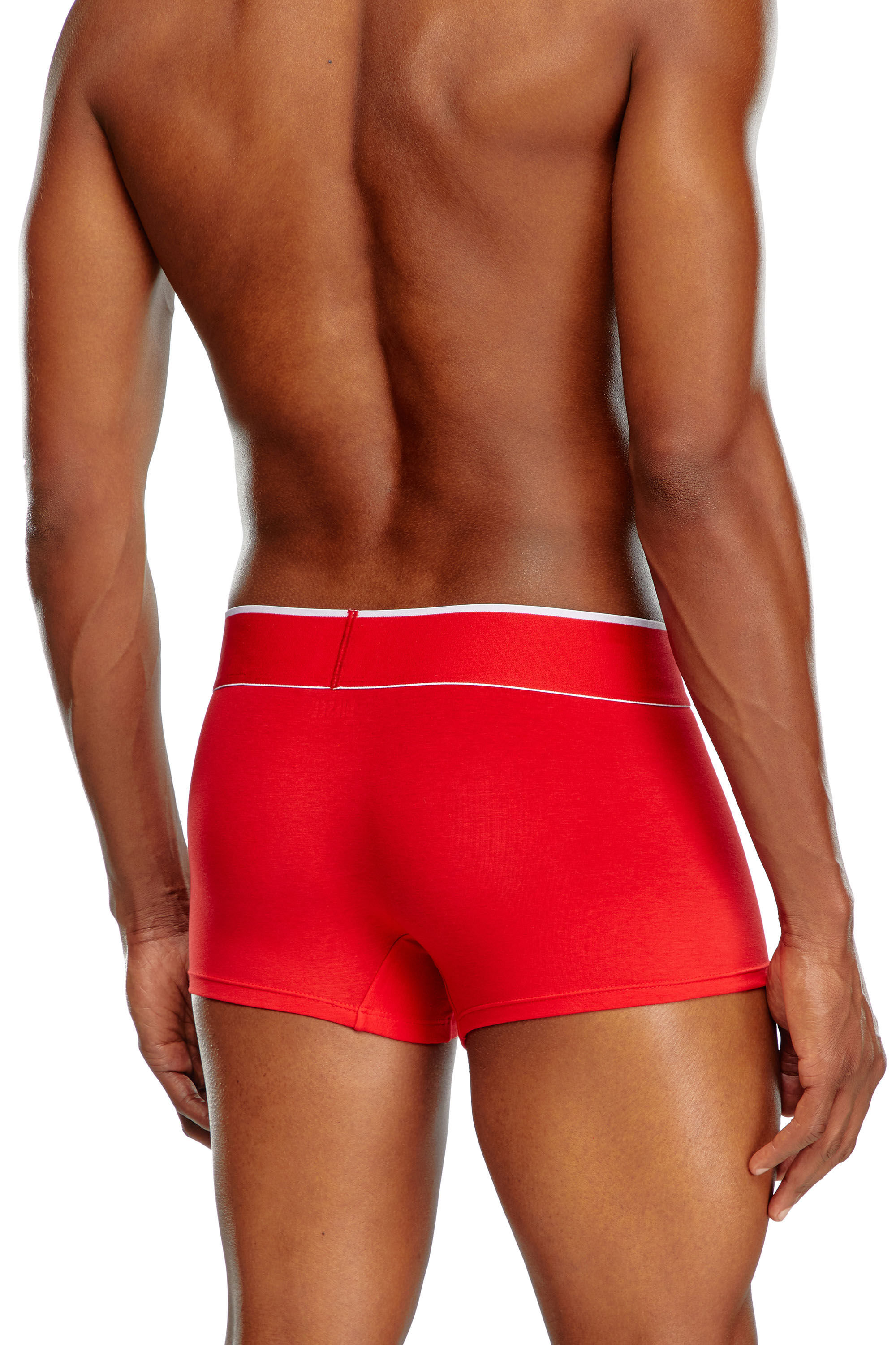 Diesel - UMBX-DAMIENTHREEPACK-5.5EL, Man's 3-pack of boxer briefs with cut-off logo in Black/Red - 3