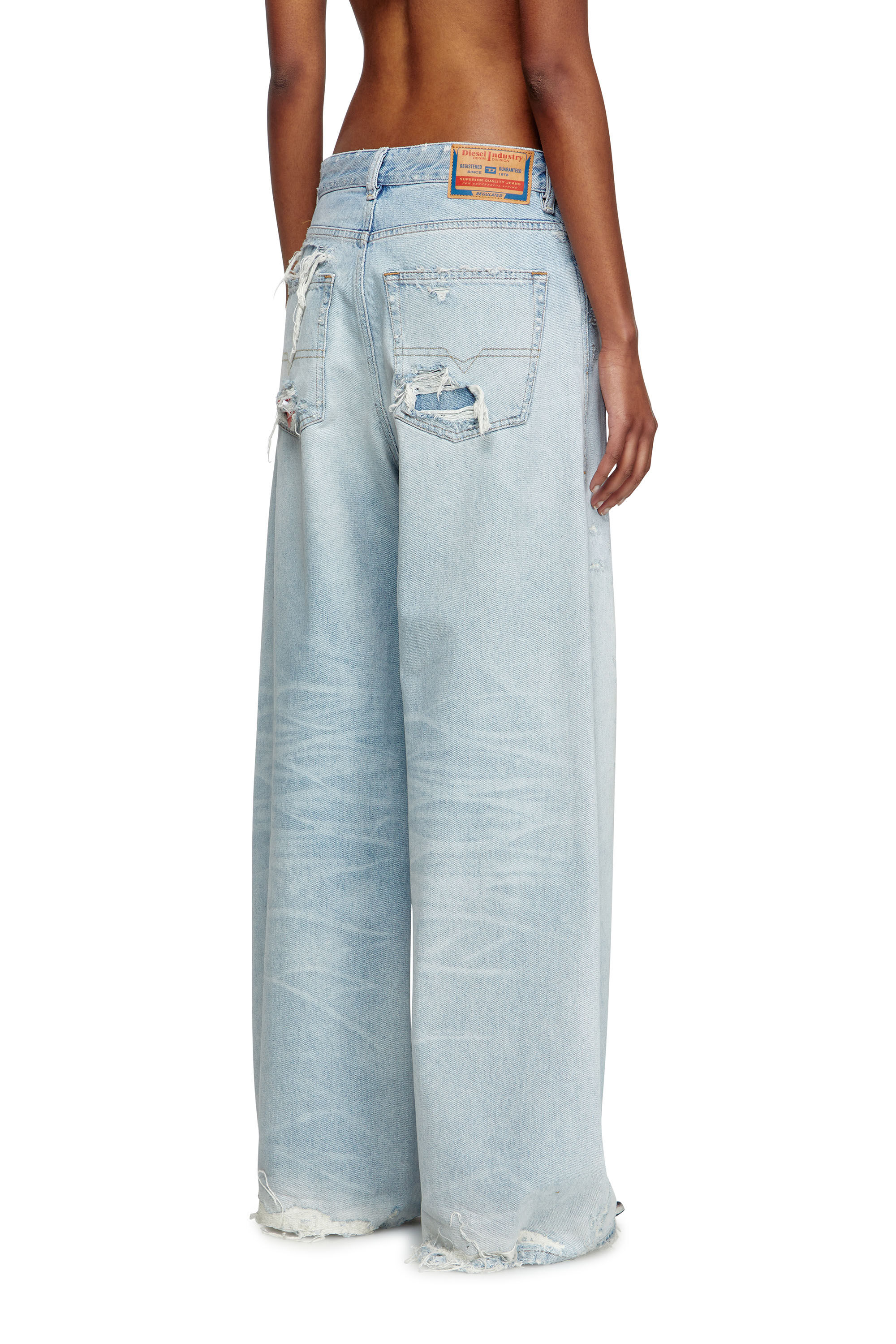 Diesel - Relaxed Jeans 1996 D-Sire 09M53 Mujer, Azul Claro - 4