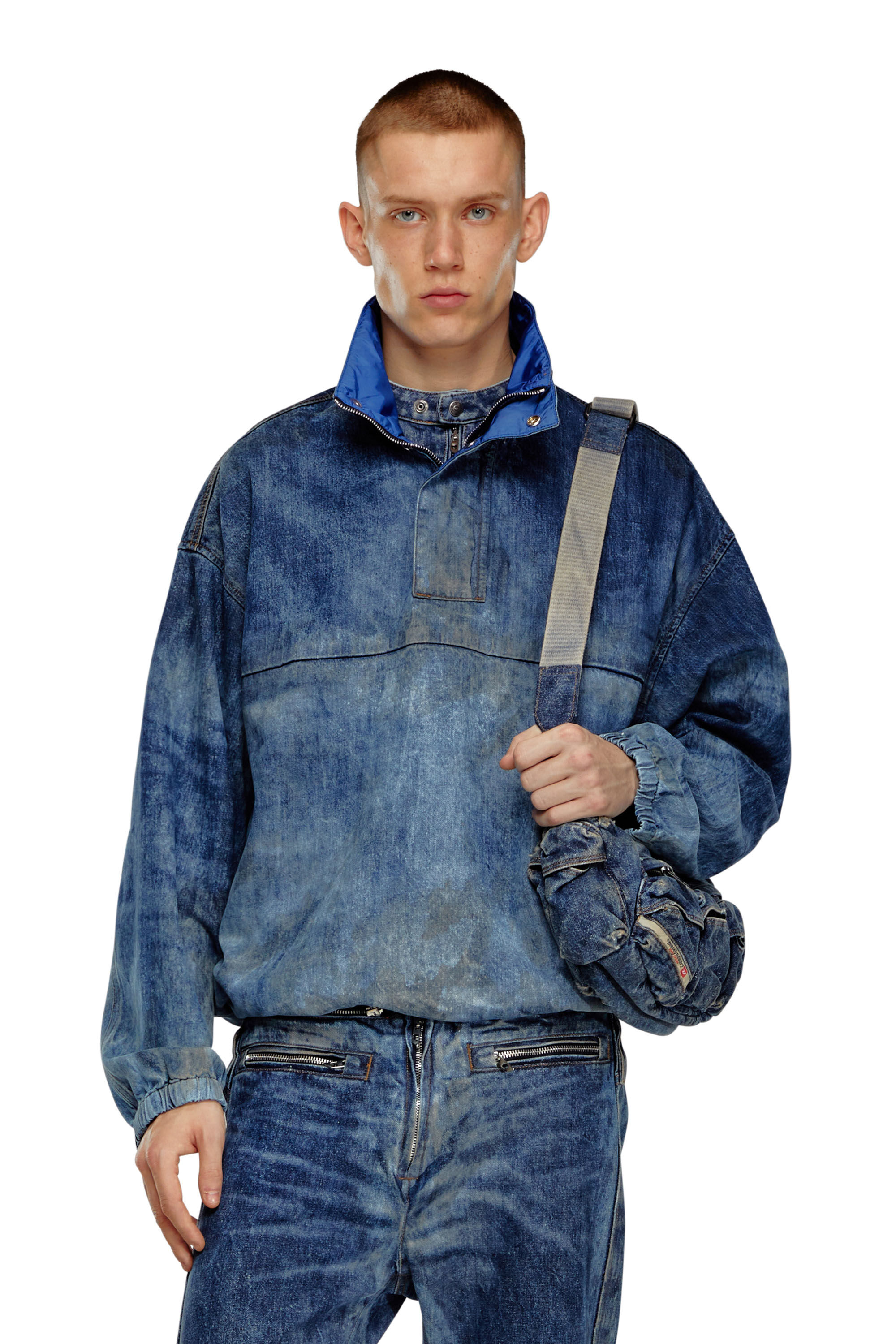 Jeans pullover jacket online