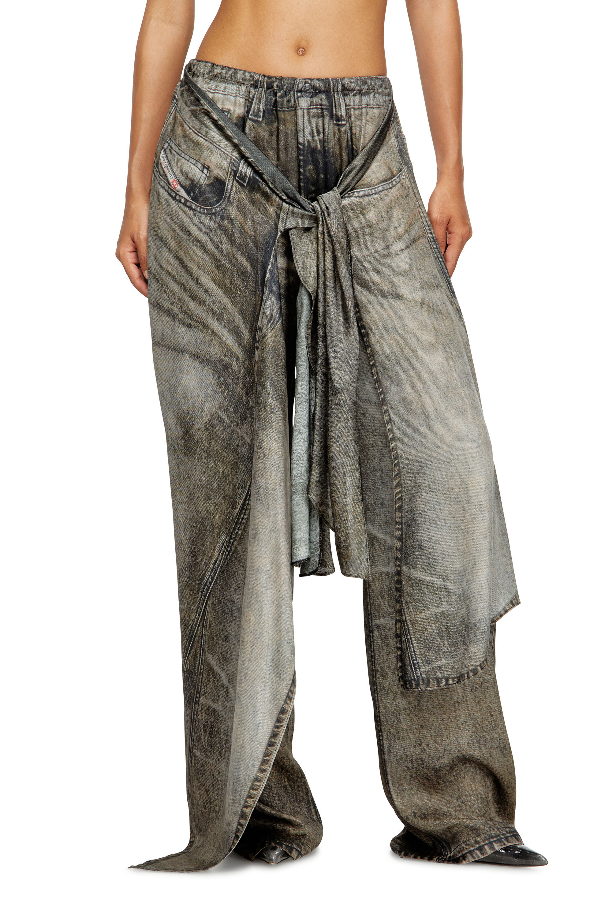 【新品】S'YTE SLUB WASHER COTTON WRAP PANTS Joan_wrap-pants-41918-