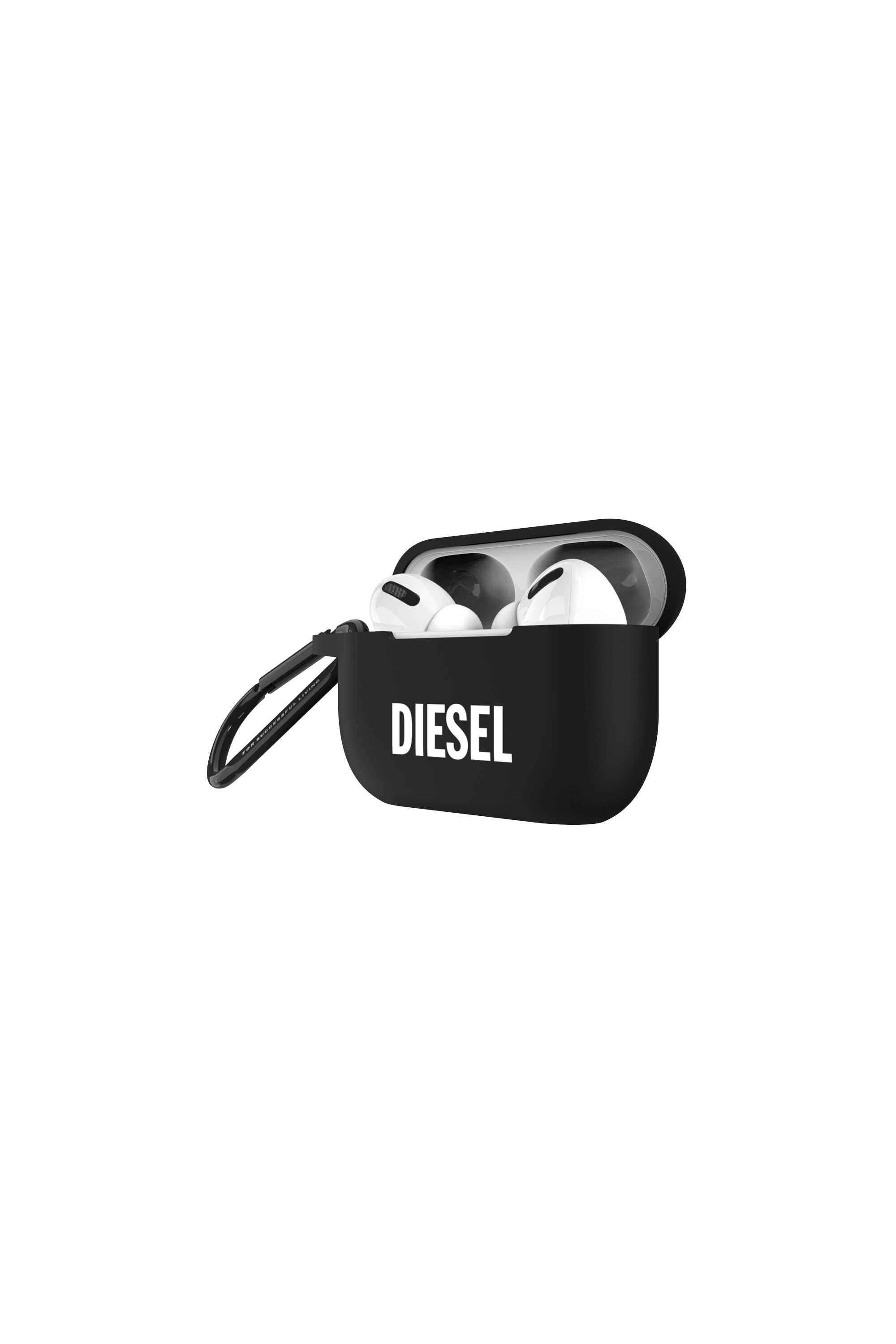 Diesel 装飾Airpodケース Women's Airpod case silicone for AirPods 3 | Black | Diesel