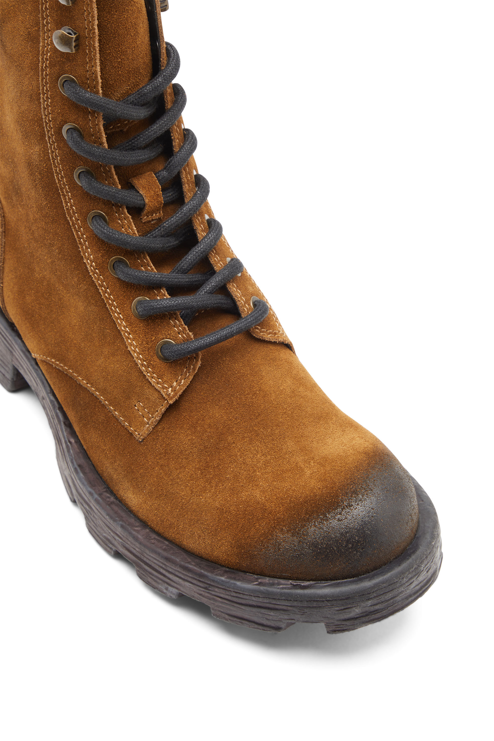 D HAMMER BT Man Combat boots in oiled suede Diesel