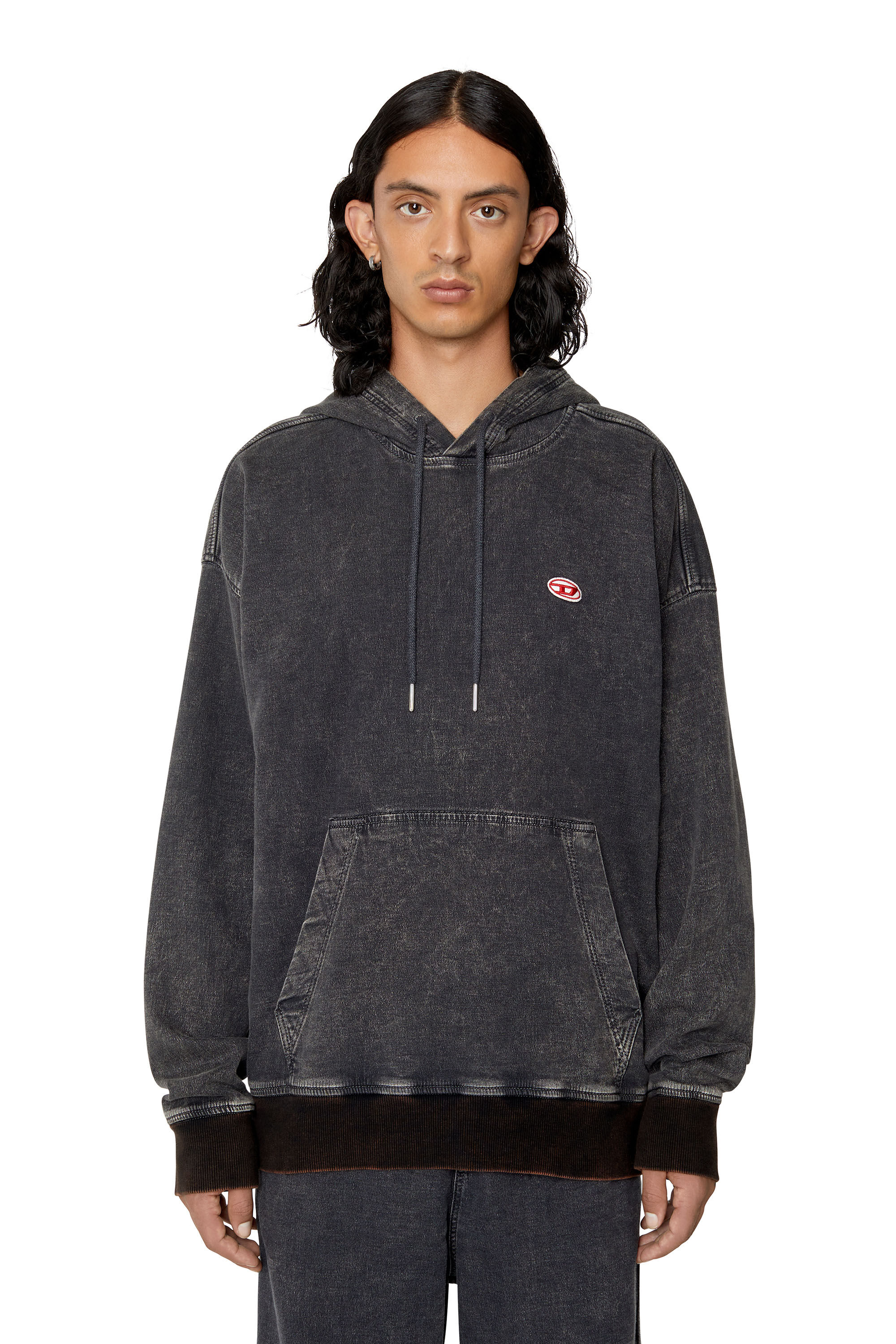 Grey online diesel hoodie