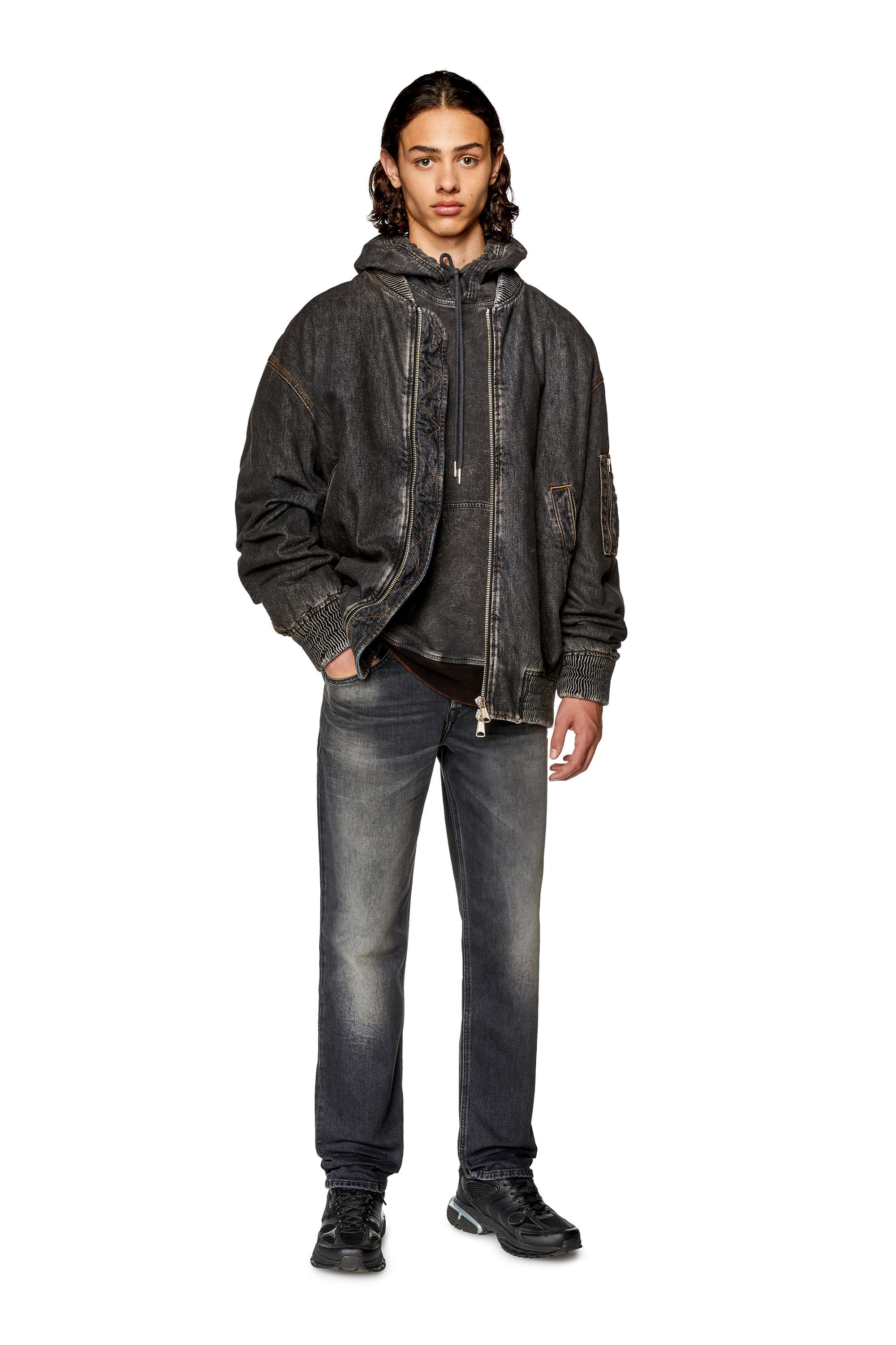 Men's Regular Jeans | Black/Dark grey | Diesel 2023 D-Finitive