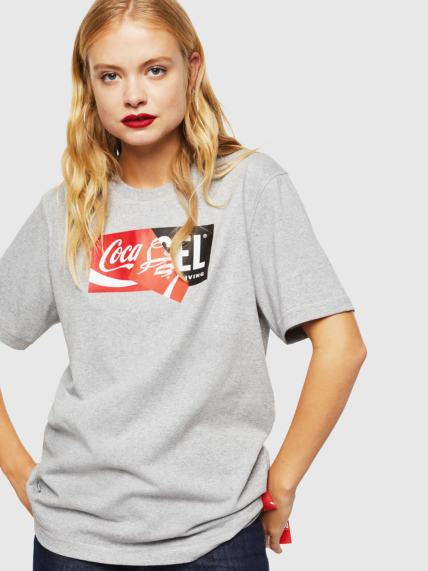 公式店舗 DIESEL Tシャツ Coca-Cola コカコーラ コラボ ホワイト XS ...