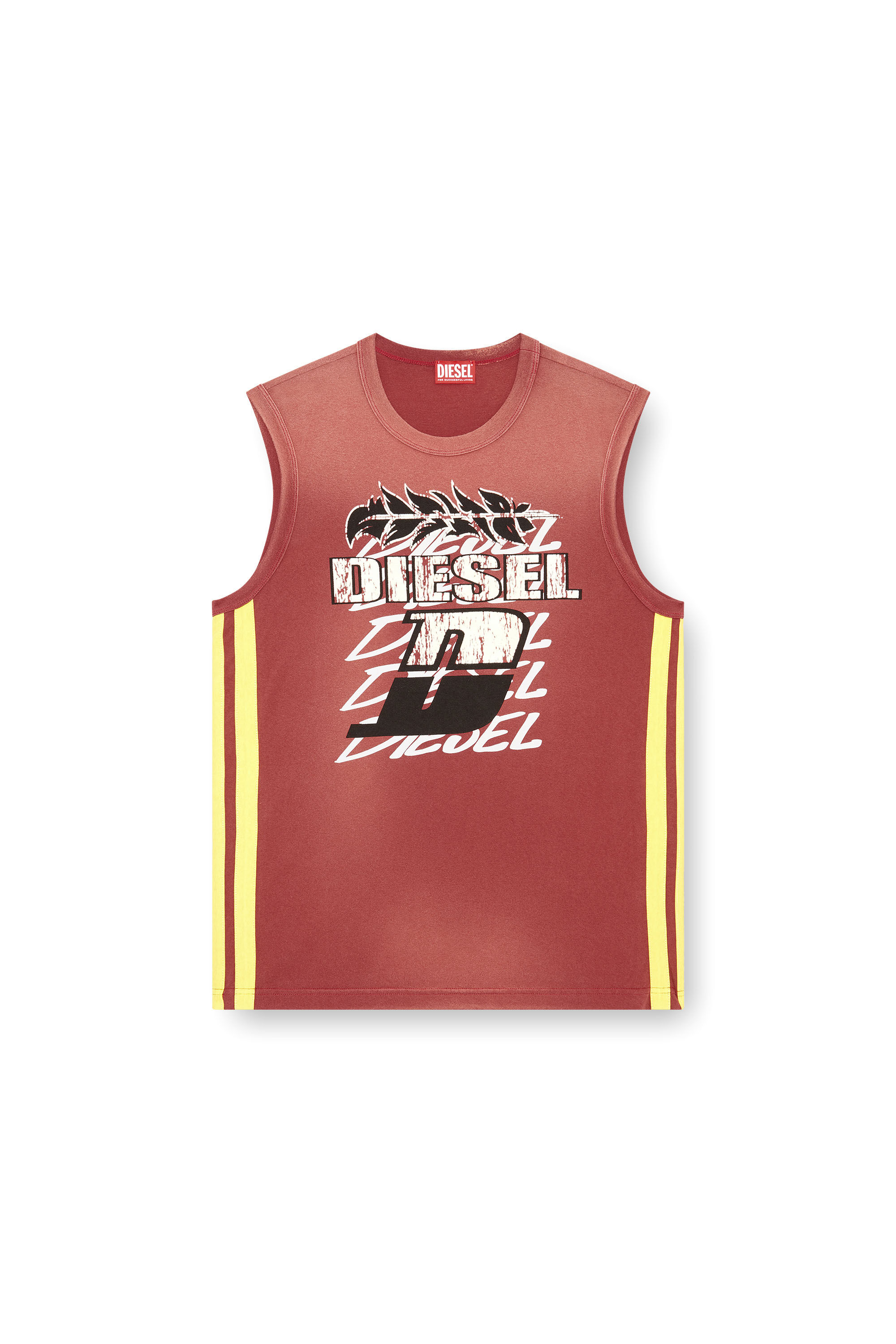 Diesel - T-BISCO-STRIPE, Red - Image 2