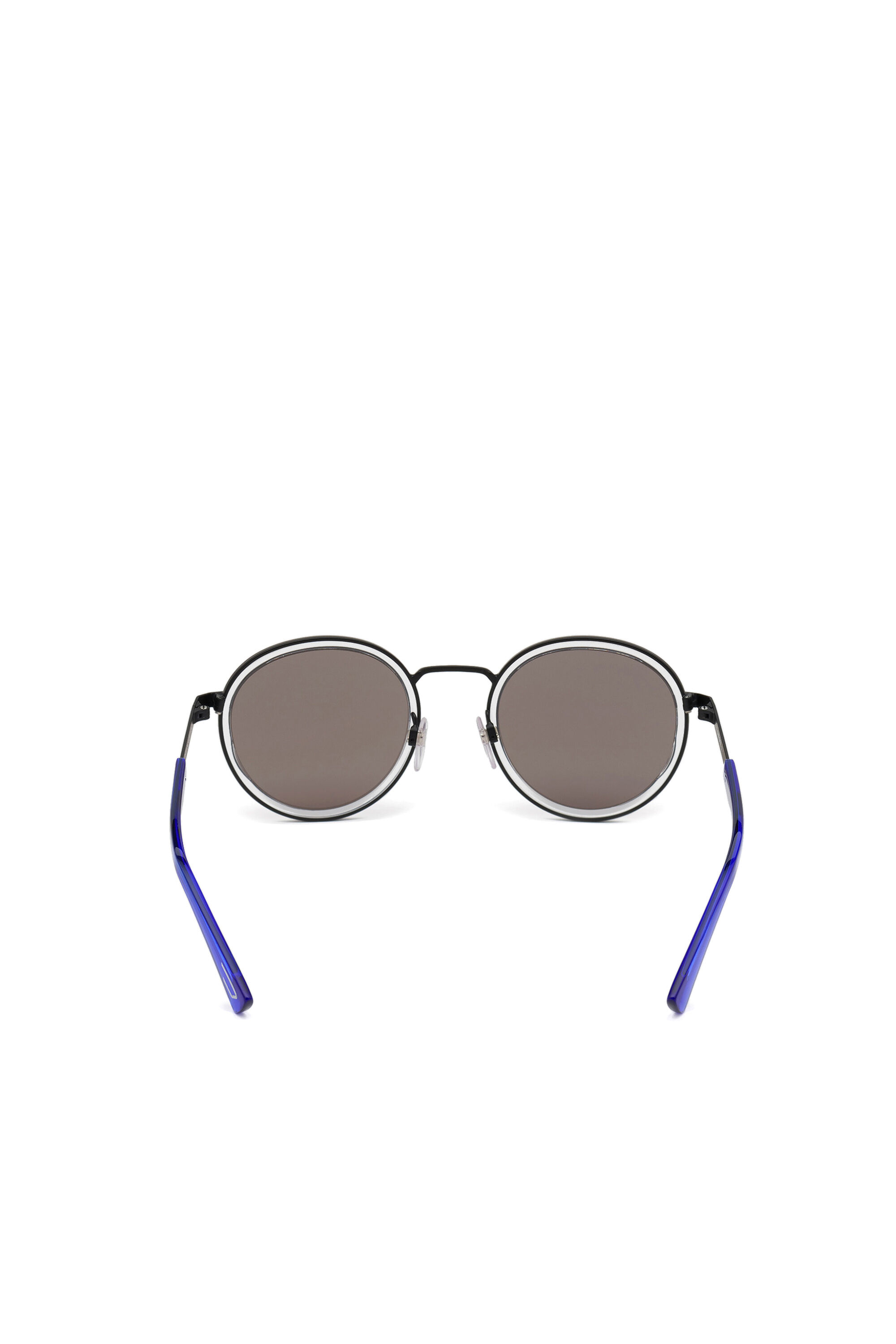 Diesel - DL0321, Unisex's Unisex glasses in metal with "Pride" theme in Grey/Blue - 3