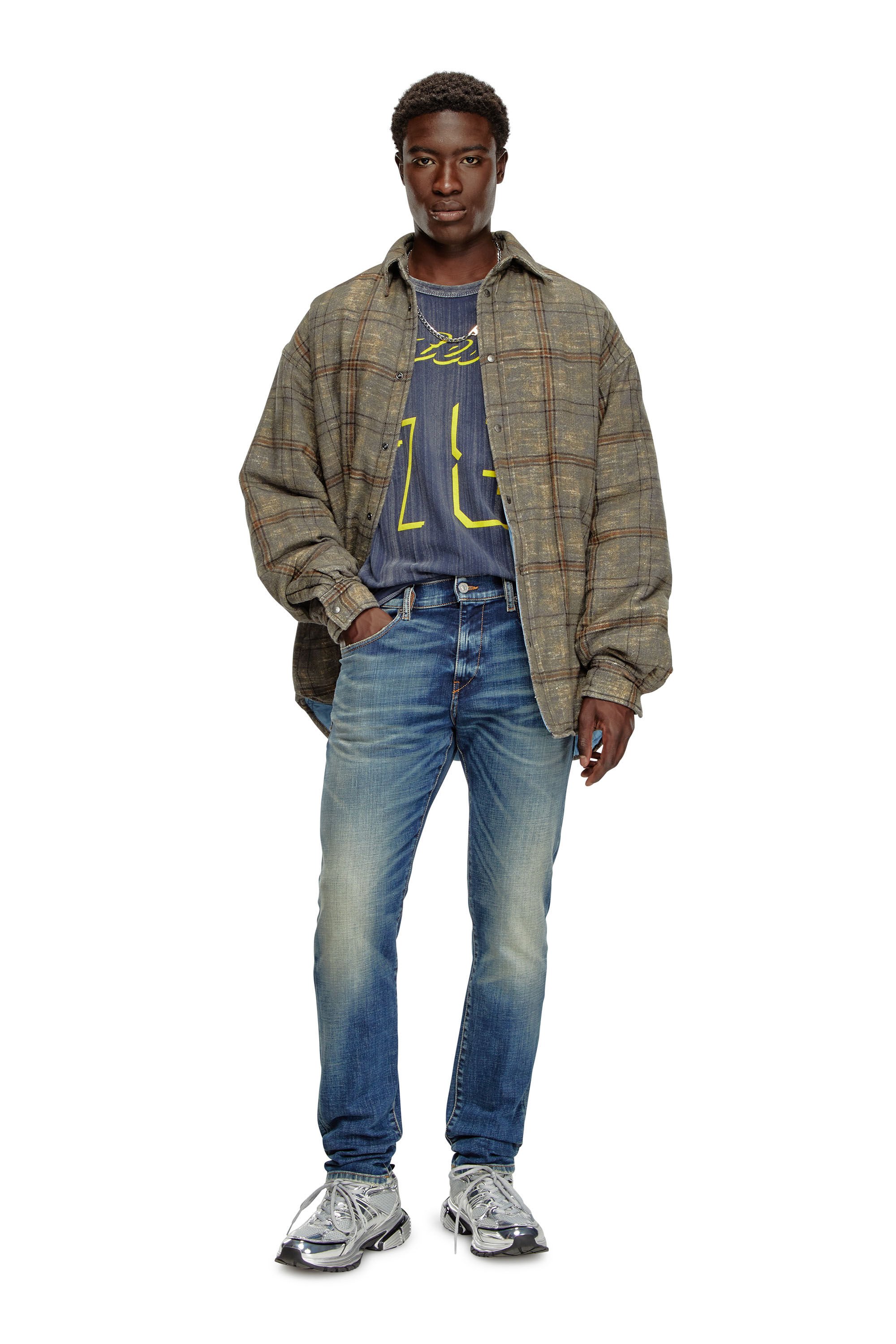 Diesel - Hombre Slim Jeans 2019 D-Strukt 09J50, Azul medio - Image 1