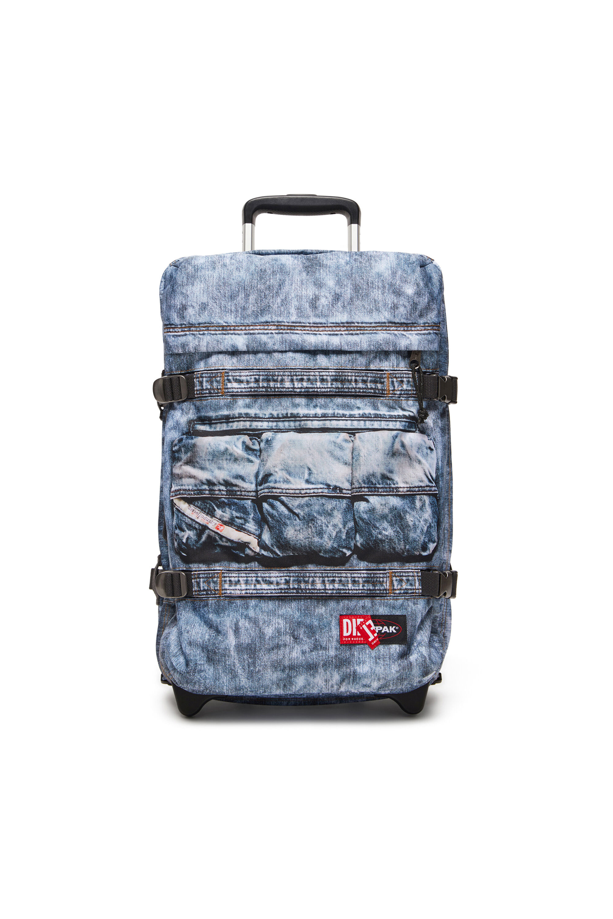 Diesel - DIESEL TRANSIT'R S, Maleta de cabina en denim trampantojo Unisex in Azul marino - 1