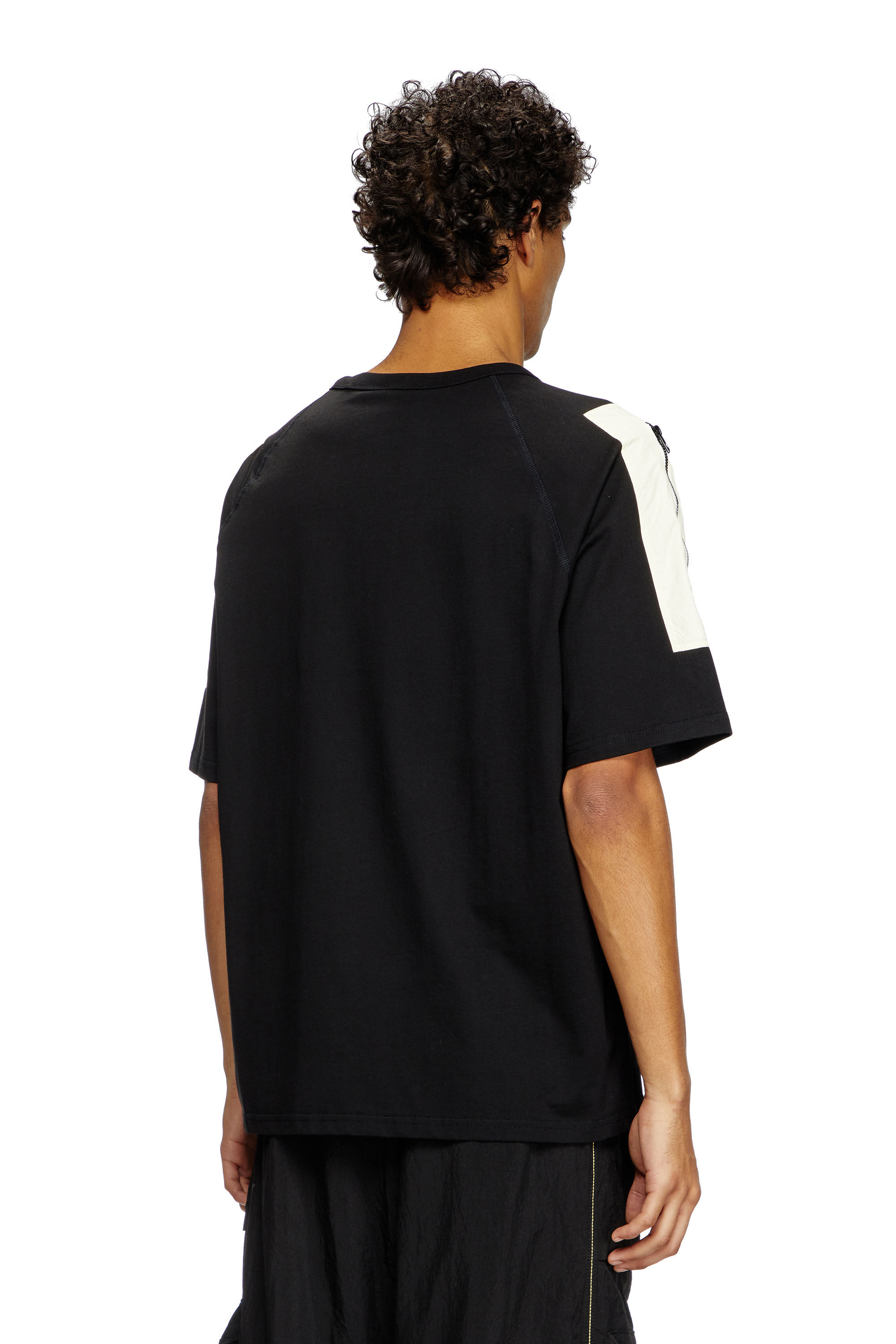 Men's T-shirt with patch pocket detail | Black | Diesel