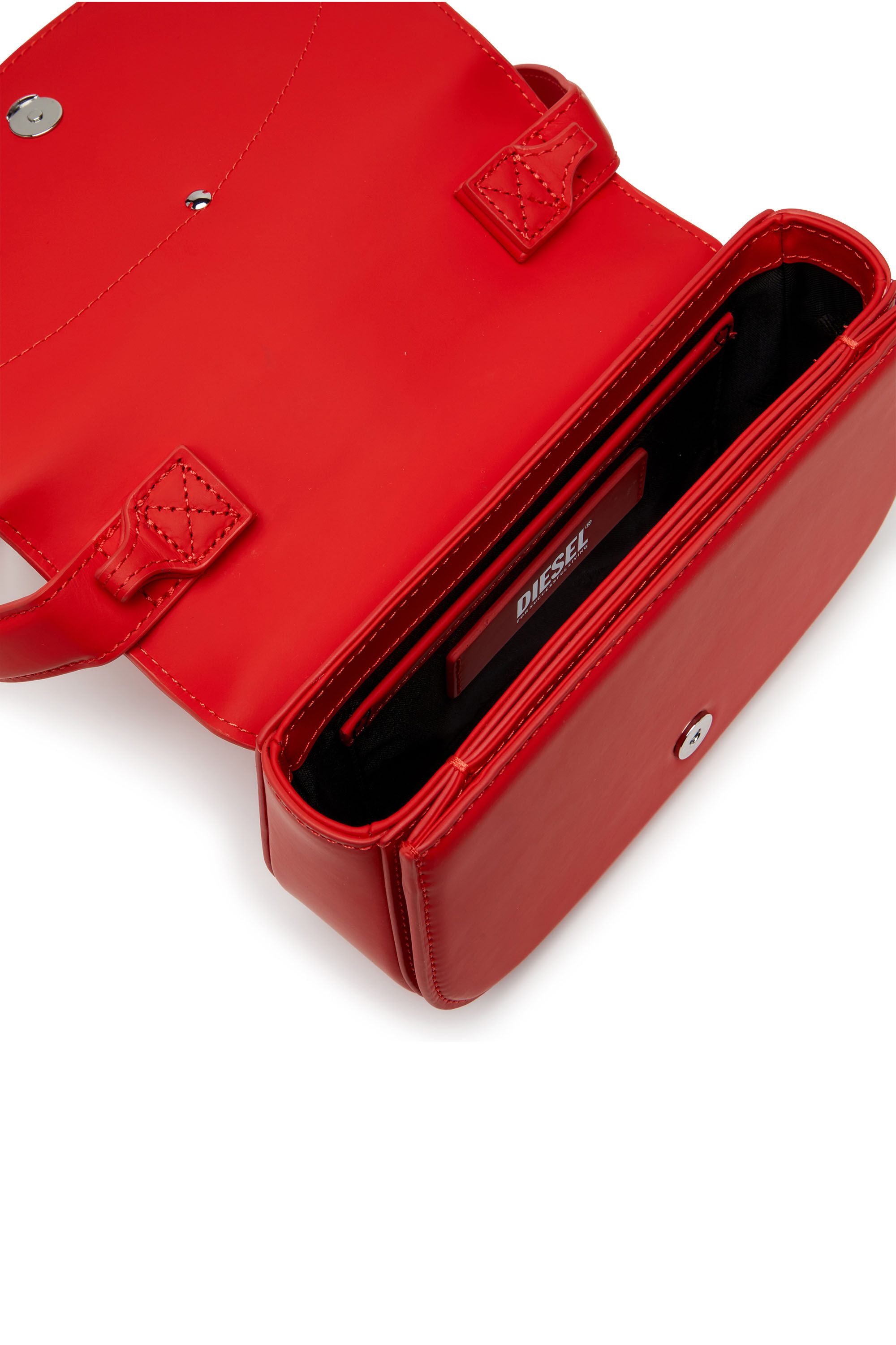 Diesel - 1DR, Woman's 1DR-Iconic shoulder bag in matte leather in Red - 2